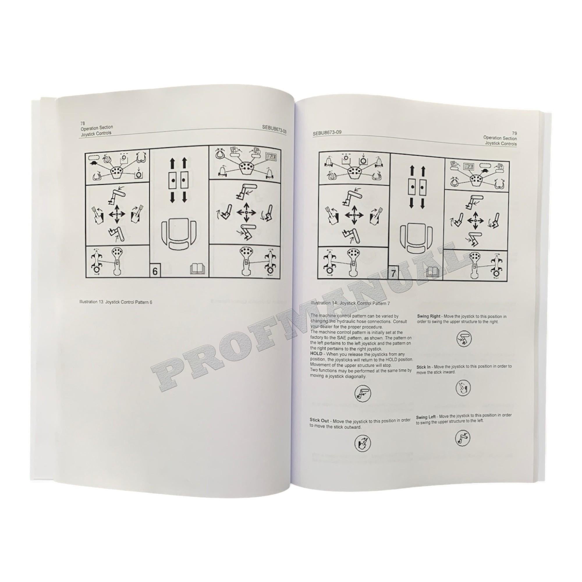 Manual de mantenimiento del operador de la taladora apiladora de cadenas Caterpillar 511B, 521B y 522B