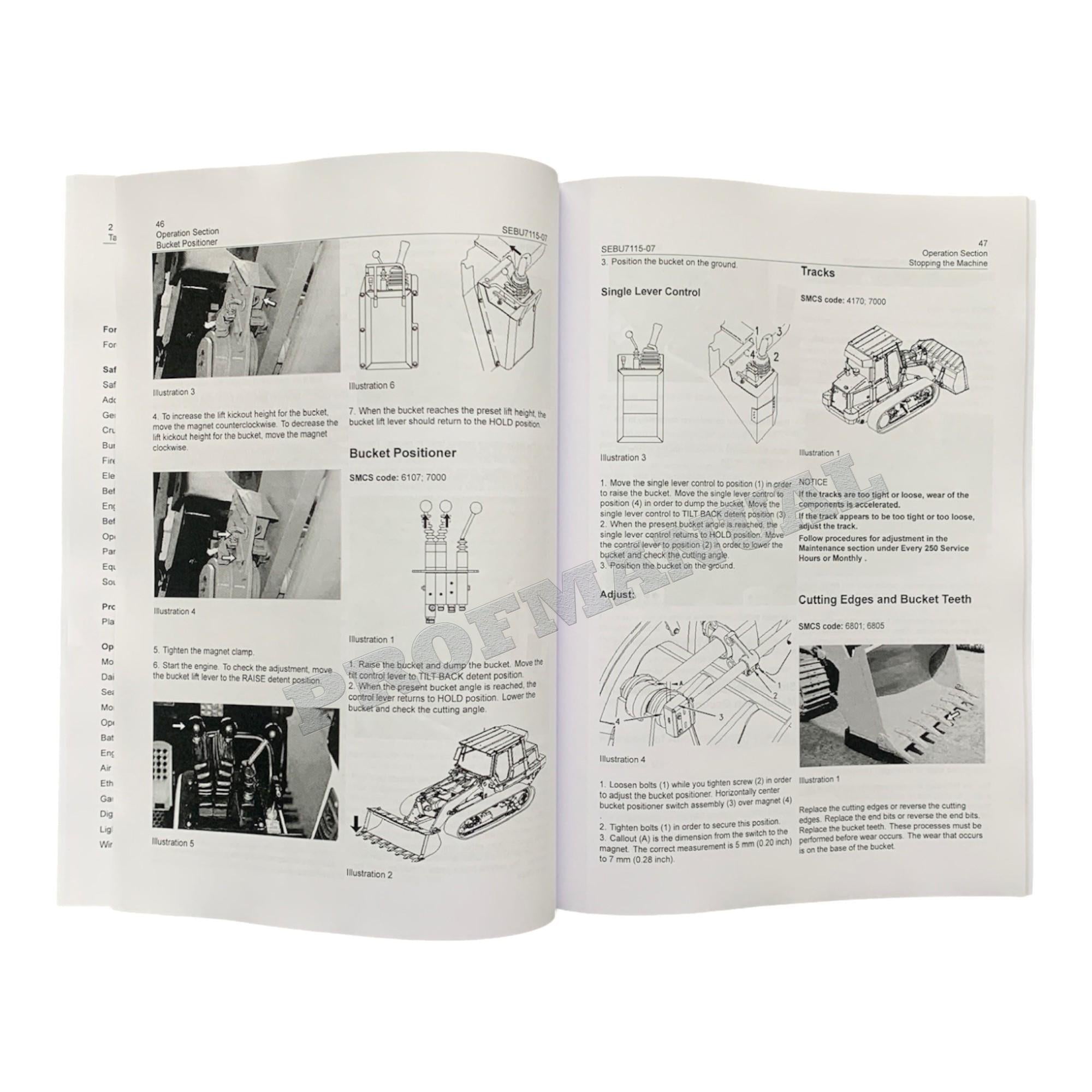 Manual de mantenimiento del operador del cargador de cadenas Caterpillar 953C 2ZN1750-Up