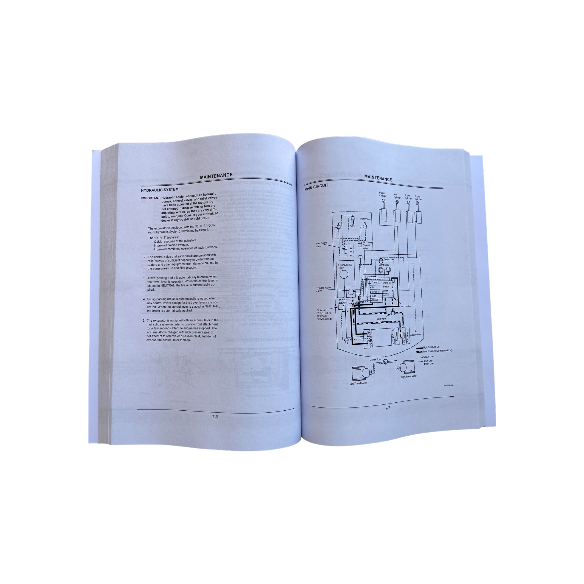 HITACHI ZAXIS ZX 600 650H 600LC 650LCH EXCAVATOR OPERATORS MANUAL #2