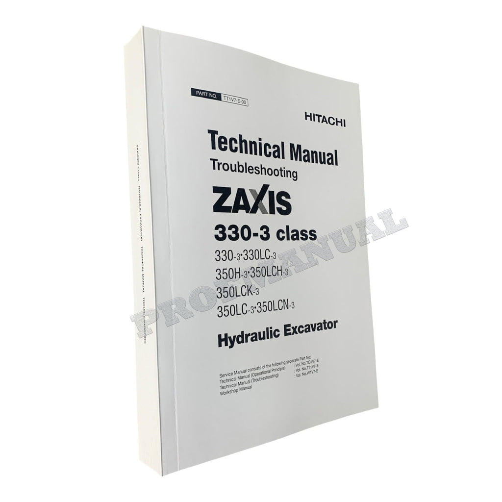Hitachi ZX350LCH-3 ZX350LCK-3 Excavator Troubleshooting Service Manual Schemes