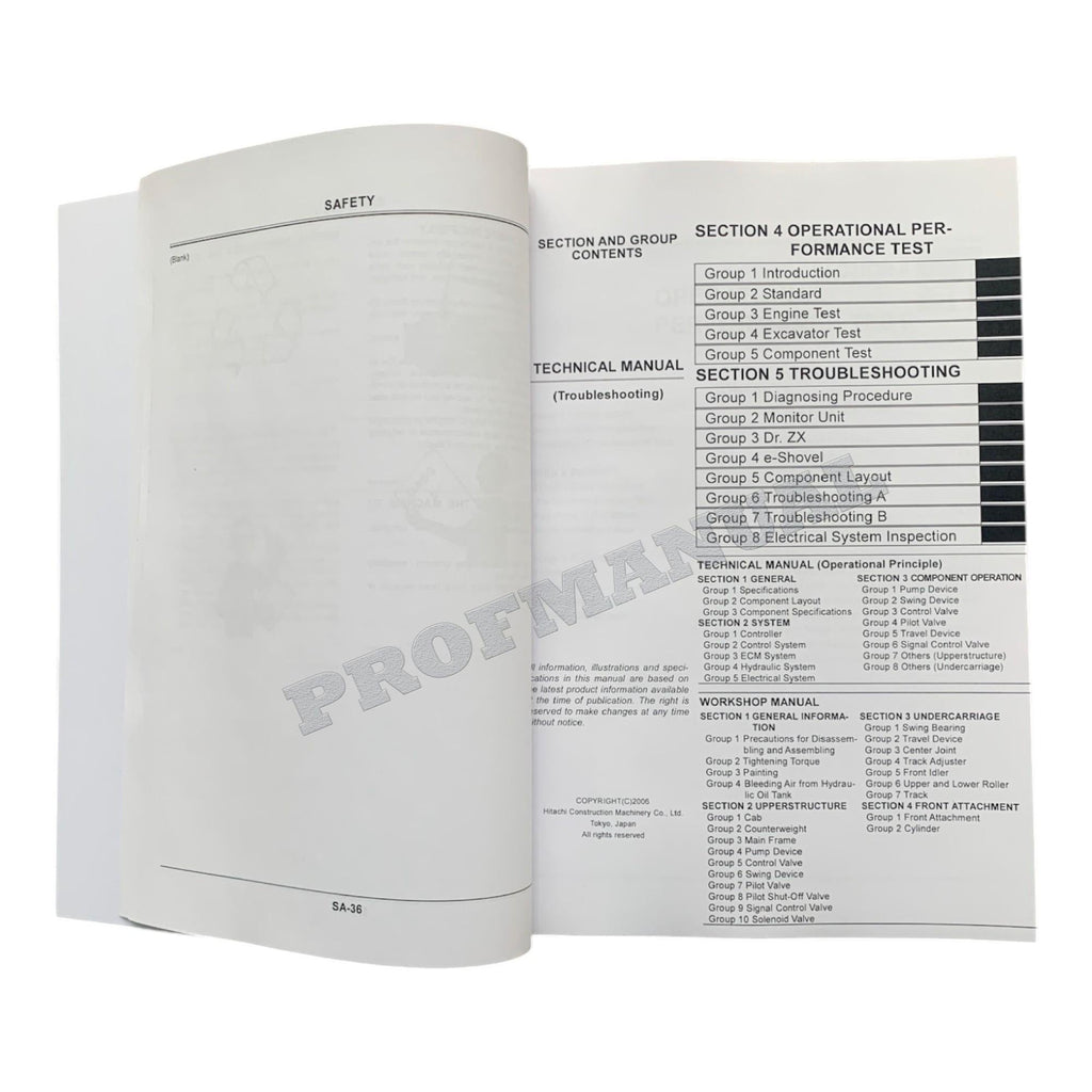 Hitachi ZX350LCH-3 ZX350LCK-3 Excavator Troubleshooting Service Manual Schemes