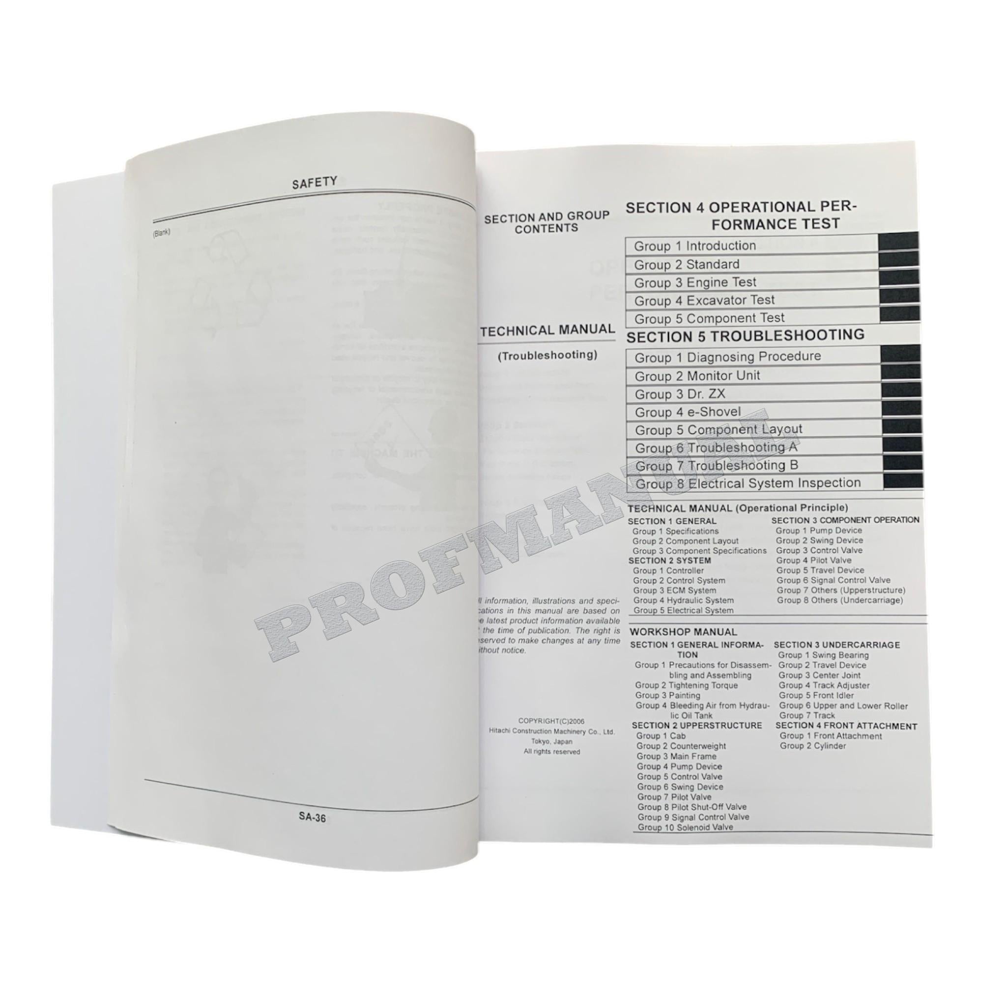 Hitachi ZX350LCH-3 ZX350LCK-3 Excavator Troubleshooting Service Manual Schemes