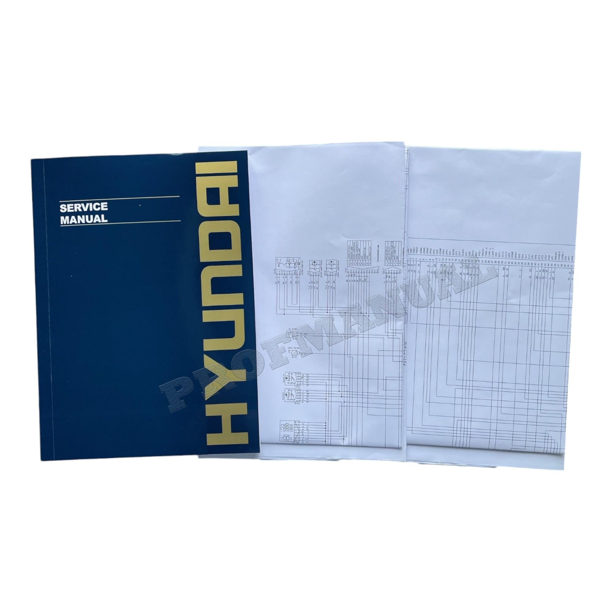 Hyundai HL740TM-3 WHEEL LOADER Hardcover Repair Service Manual SN0251-