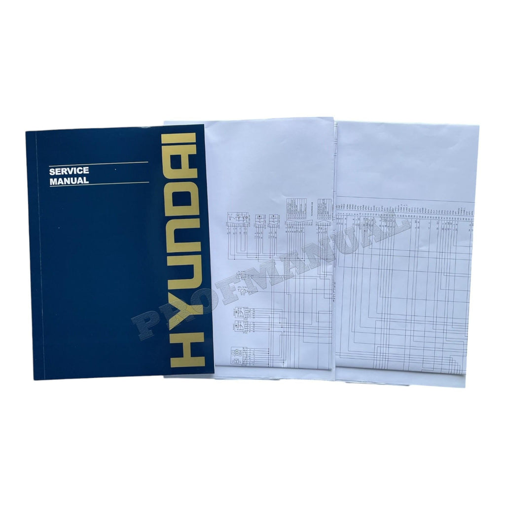 Manual de servicio y reparación de tapa dura del cargador de ruedas Hyundai HL740TM-3