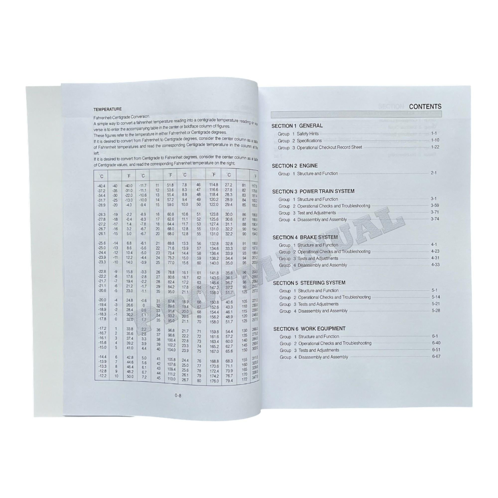 Hyundai HL740TM-3 WHEEL LOADER Hardcover Repair Service Manual SN0251-