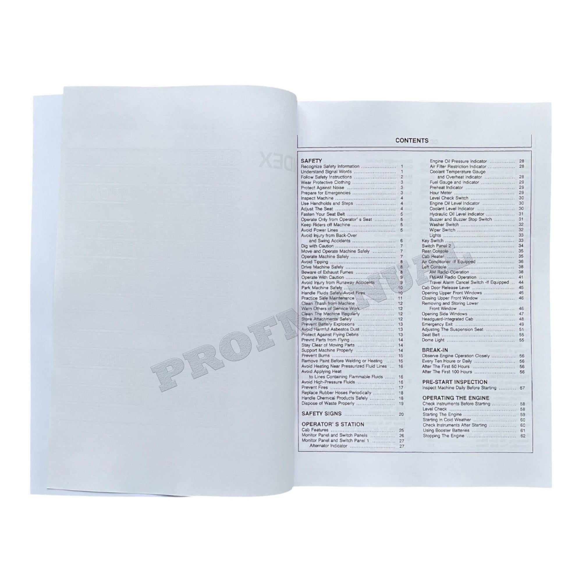 HITACHI EX400-3 EX400LC-3 EX400H-3 EX400LCH-3 EXCAVATOR OPERATORS MANUAL