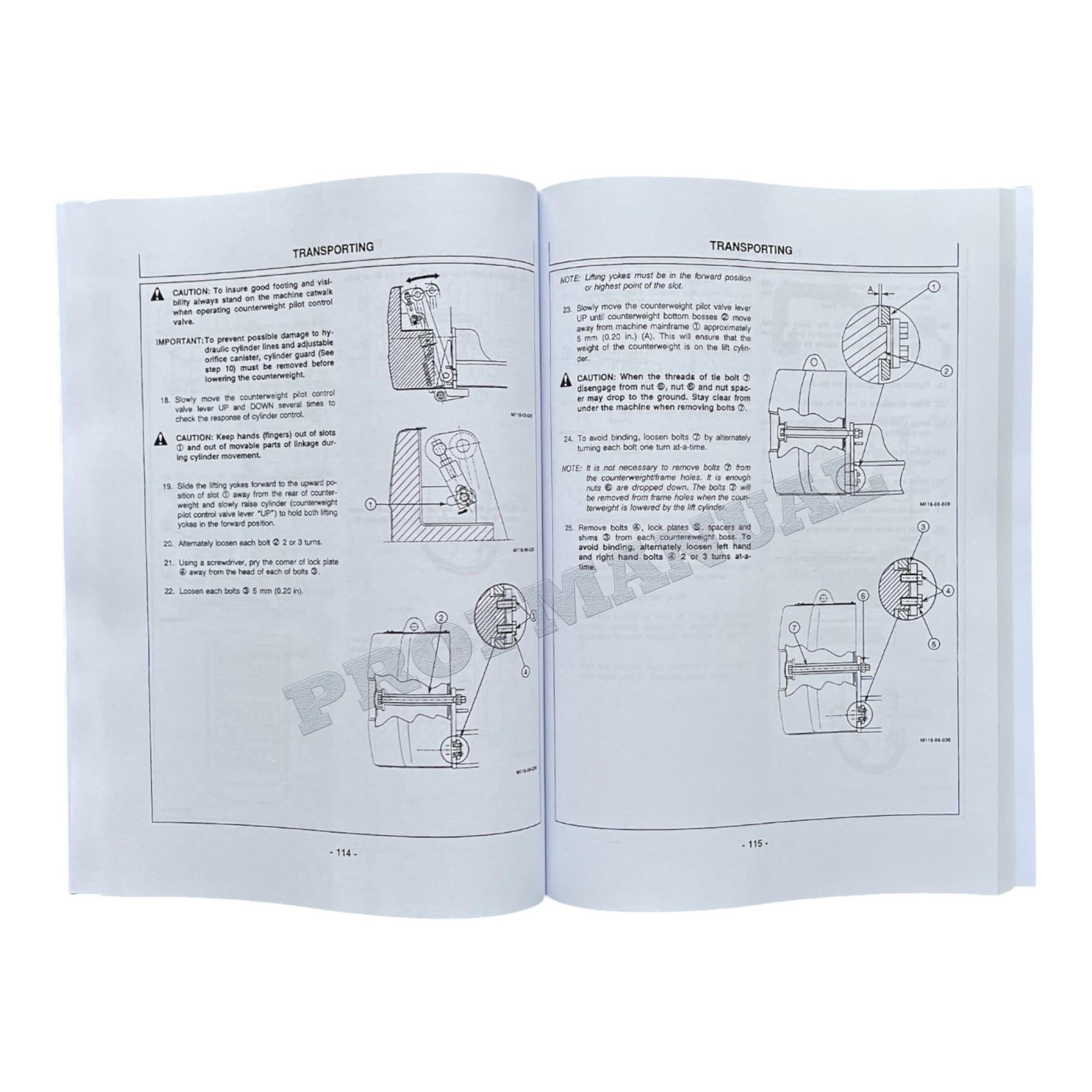 HITACHI EX400-3 EX400LC-3 EX400H-3 EX400LCH-3 EXCAVATOR OPERATORS MANUAL