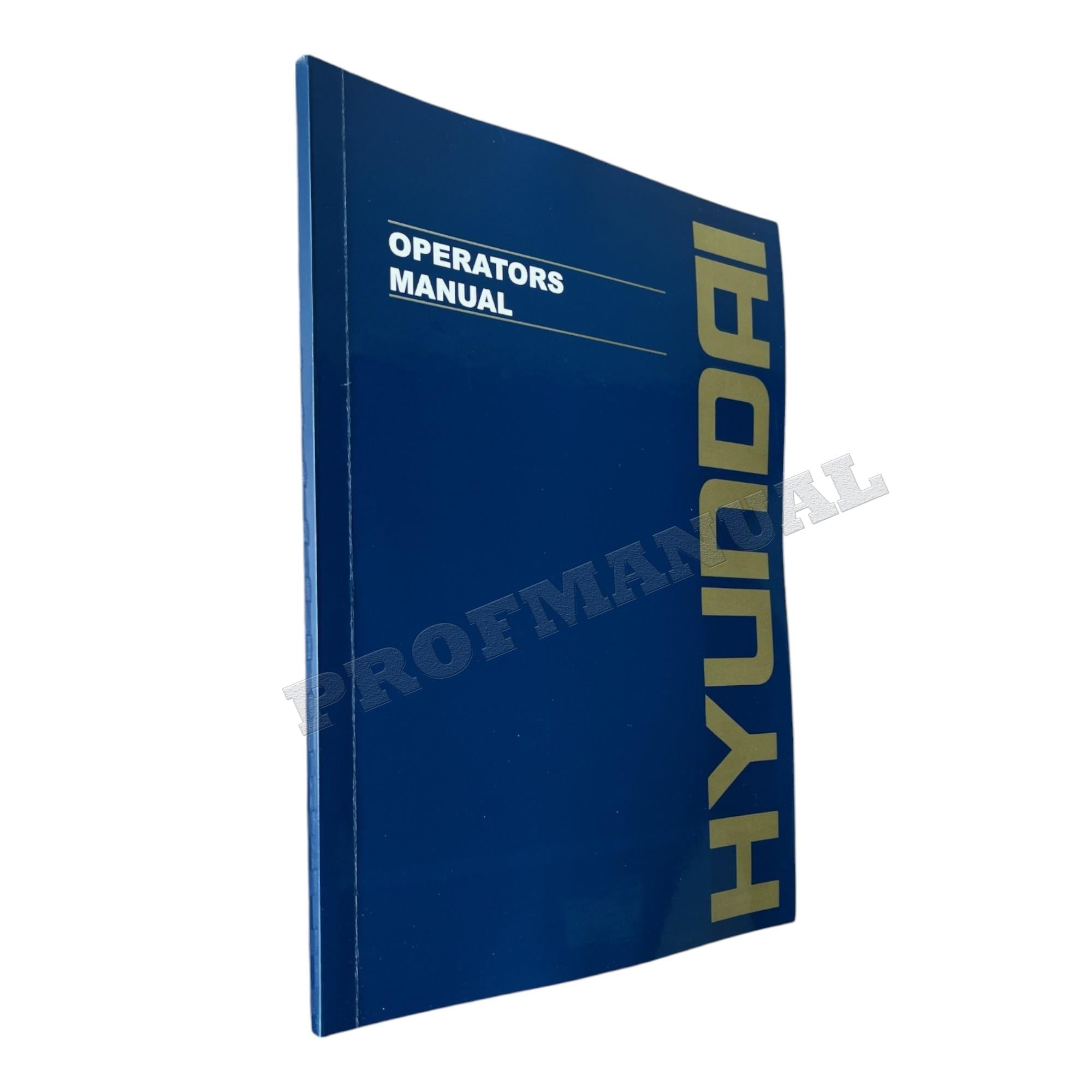 Manual de mantenimiento del operador de la excavadora sobre cadenas Hyundai R55-7