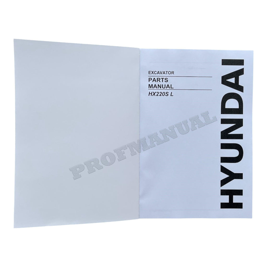 MANUAL DEL CATÁLOGO DE PIEZAS DE LA EXCAVADORA HYUNDAI HX220S L