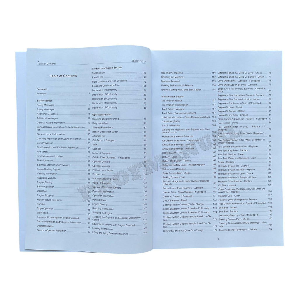 Manual de mantenimiento del operador de cargadoras de ruedas Caterpillar 924K, 930K y 938K