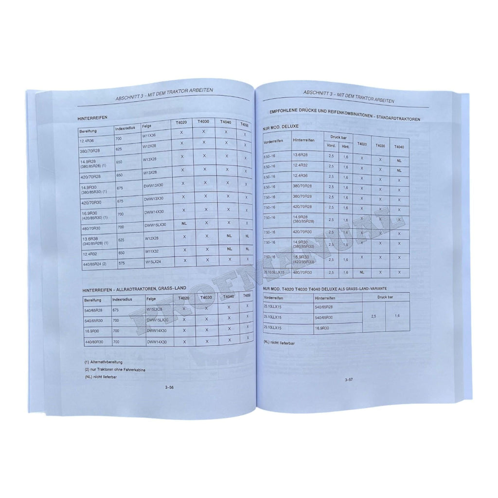 New Holland T4020 T4030 T4040 T4050 traktor betriebsanleitung 47394599