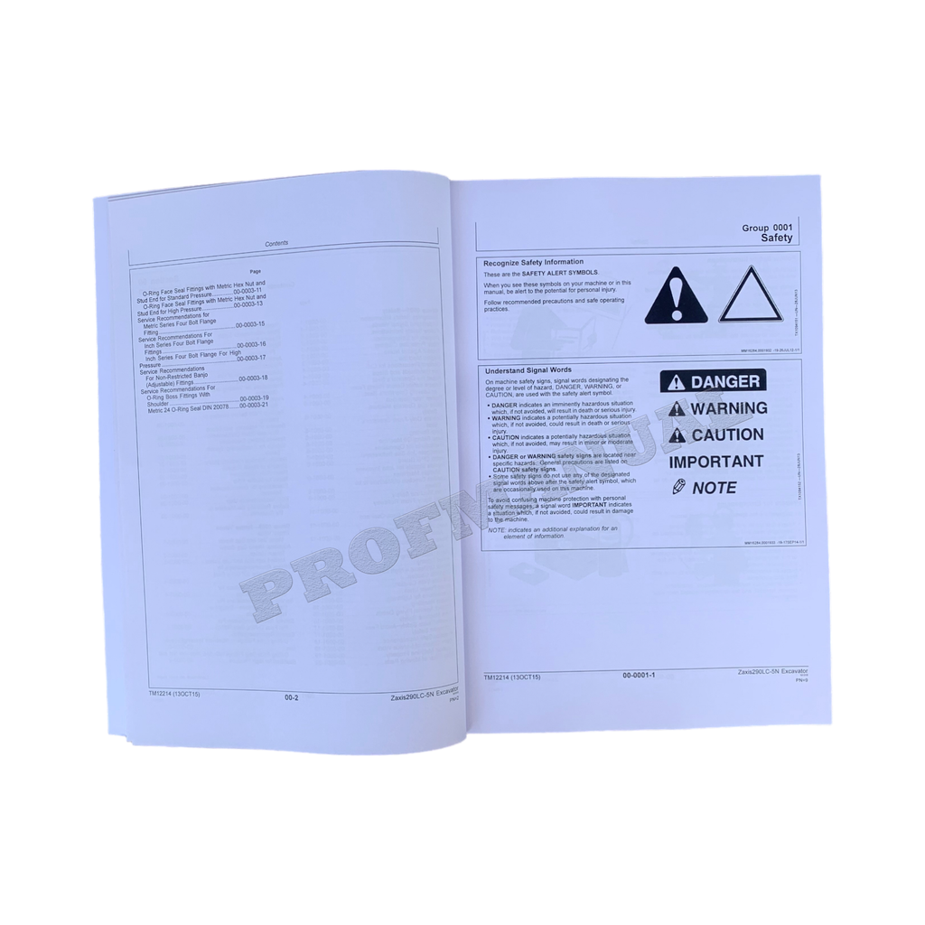 HITACHI ZAXIS 290LC-5N EXCAVATOR REPAIR SERVICE MANUAL
