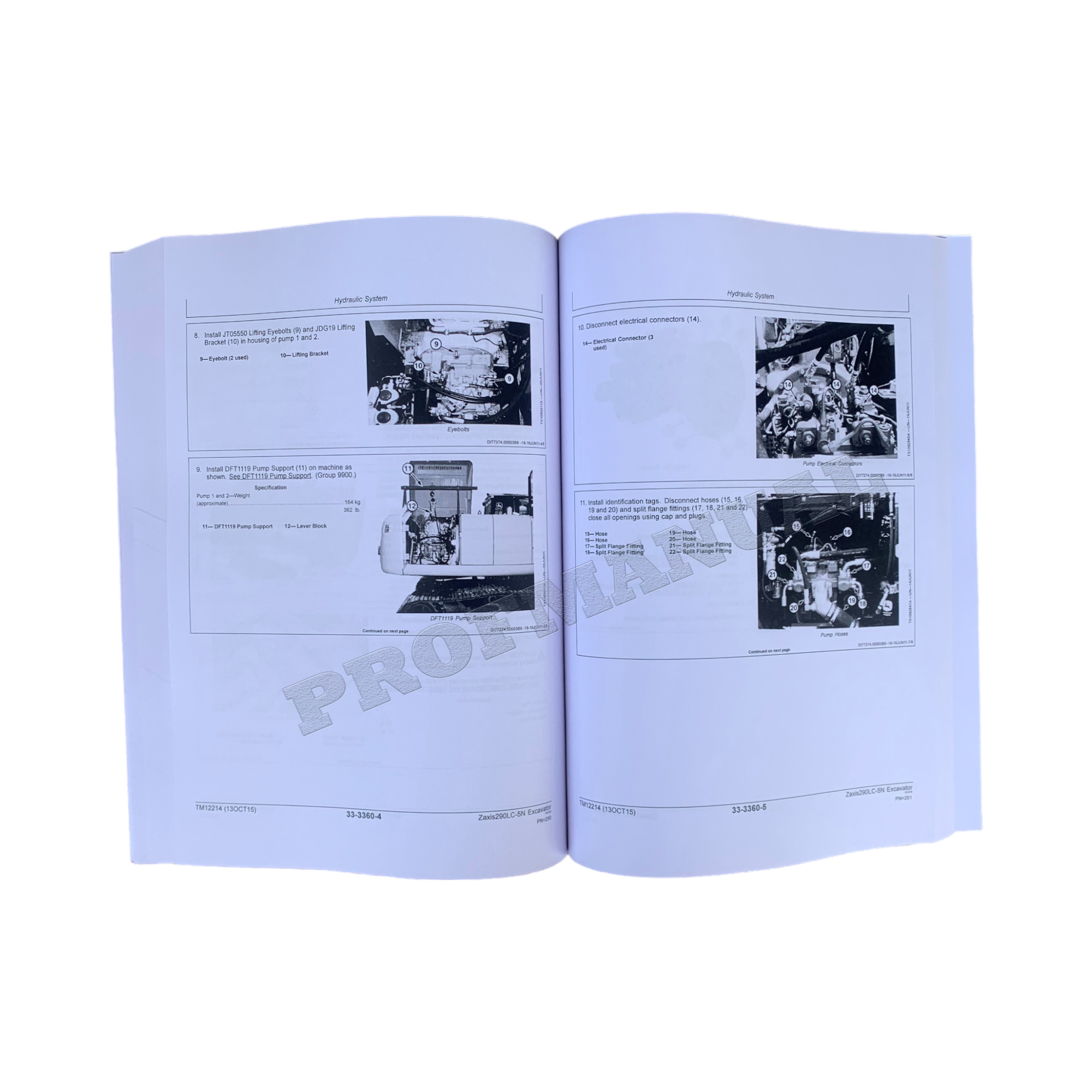 HITACHI ZAXIS 290LC-5N EXCAVATOR REPAIR SERVICE MANUAL