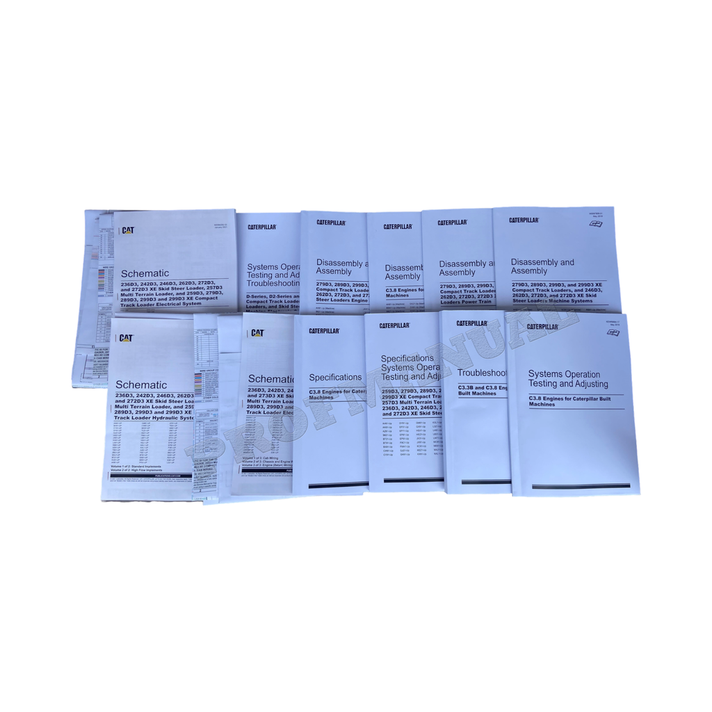 Manual de servicio del cargador Caterpillar 279D3, 289D3, 299D3, 246D3, 262D3 y 272D3