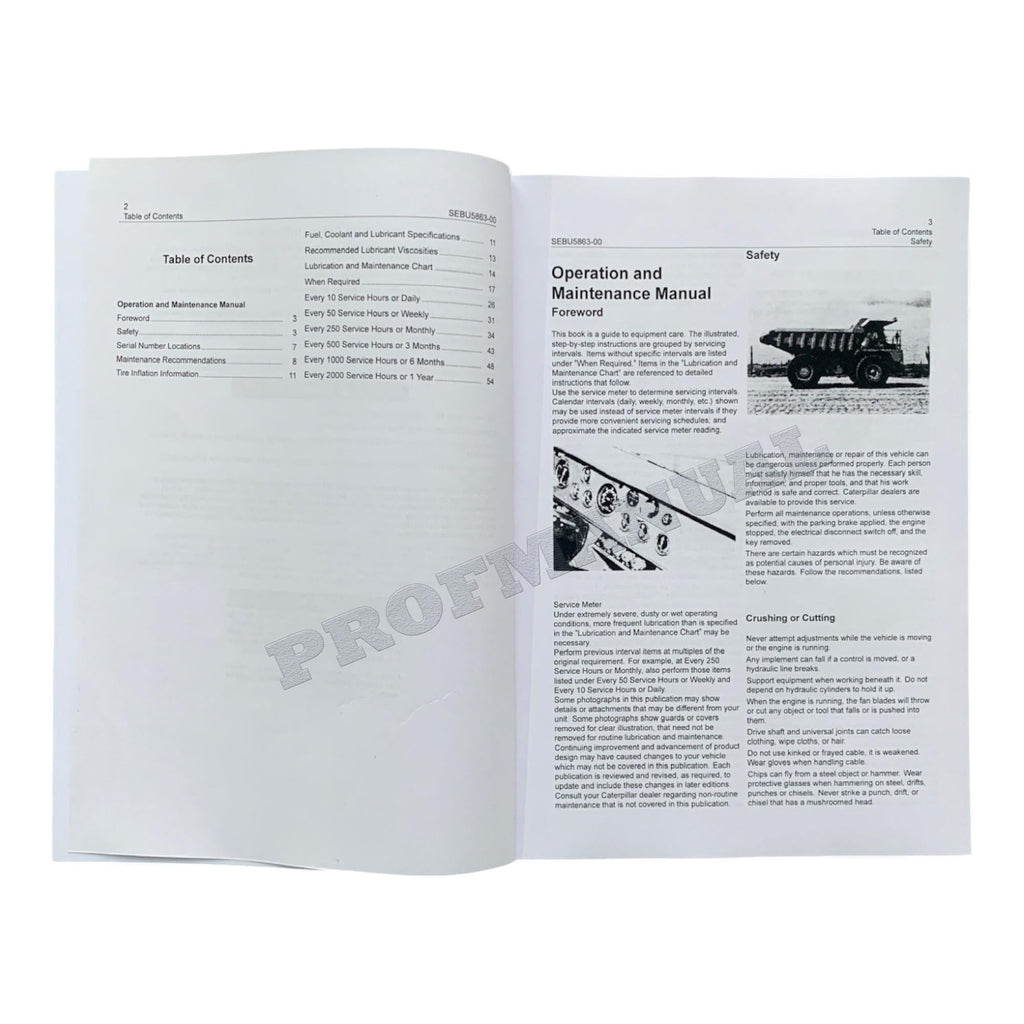 Caterpillar Cat 768C Trac 769C Truck Maintenance Manual
