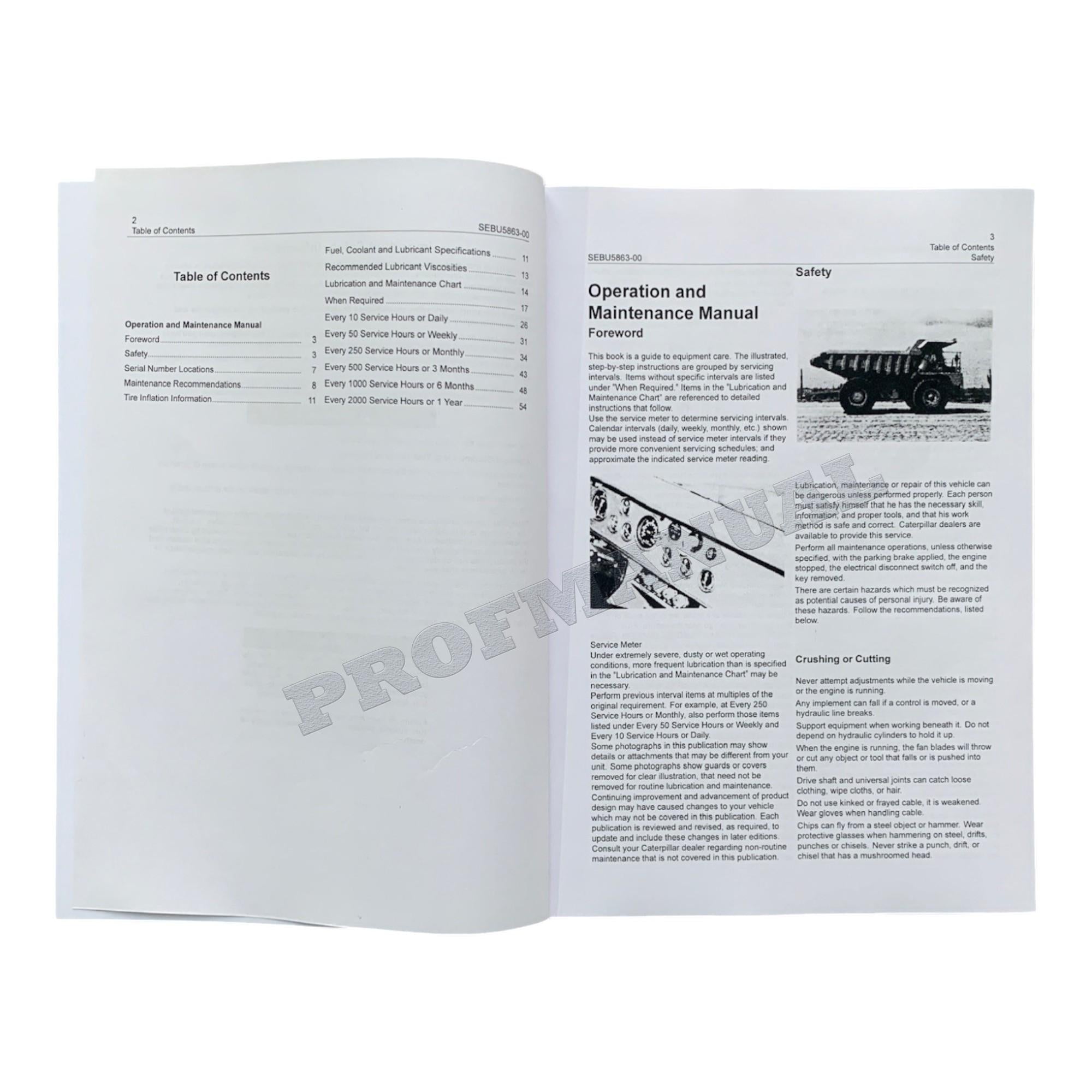 Caterpillar Cat 768C Trac 769C Truck Maintenance Manual