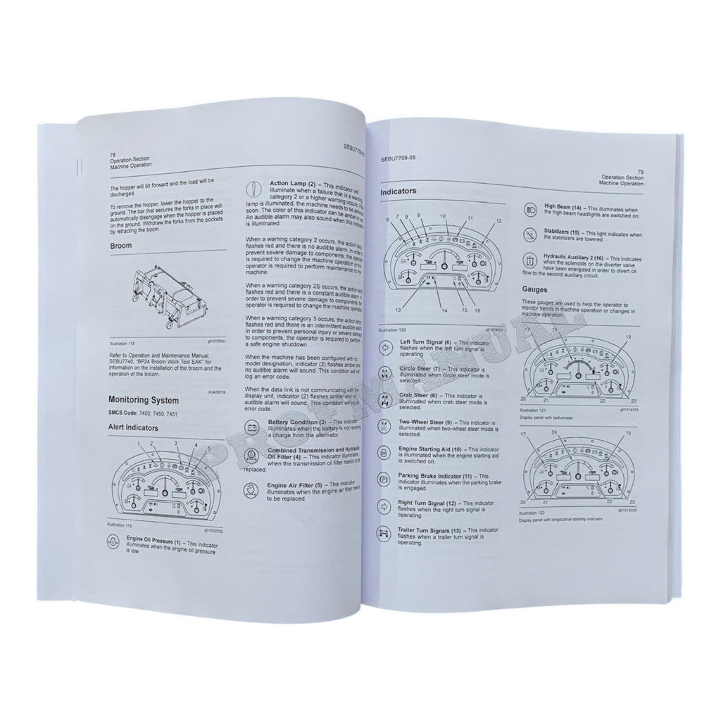 Caterpillar TH580B Telehandler Operators Maintenance Manual