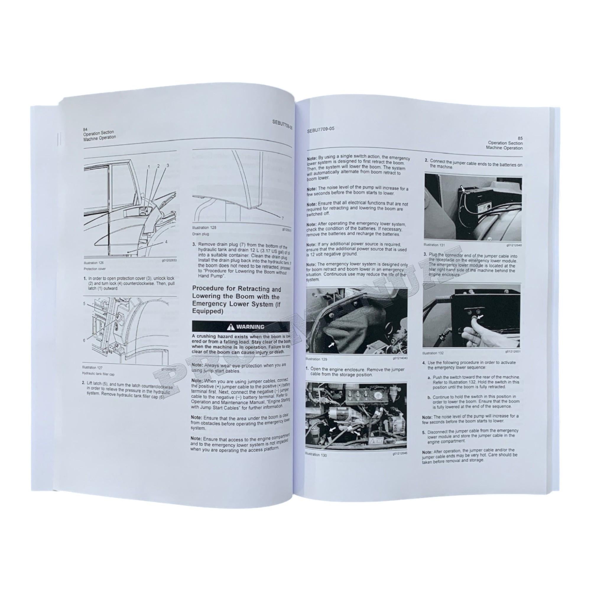 Caterpillar TH580B Telehandler Operators Maintenance Manual