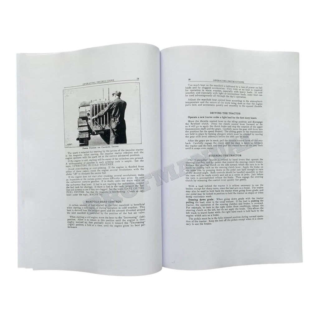 Caterpillar Thirty Tractor Operators Maintenance Manual