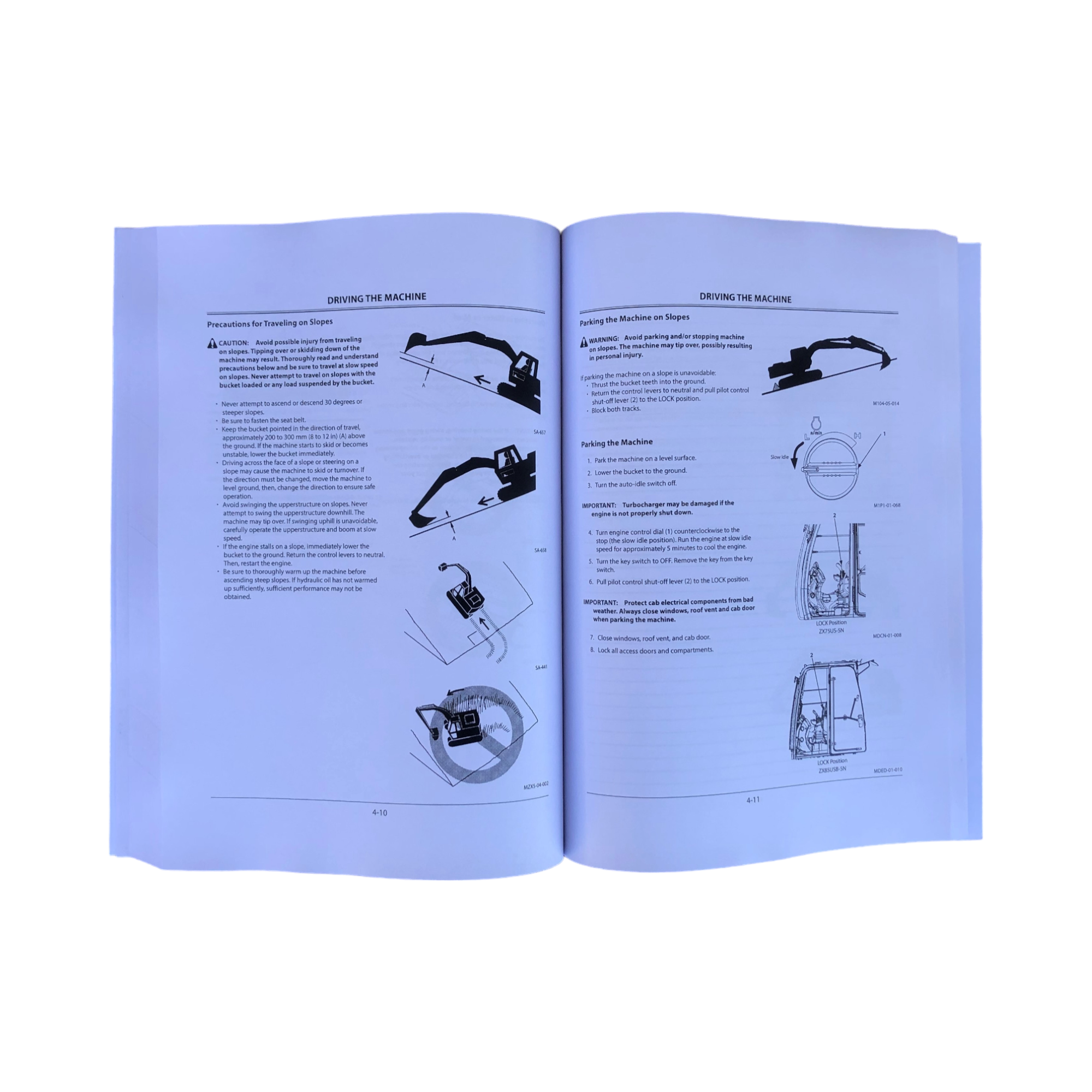 HITACHI ZAXIS ZX 75US-5N 85USB-5N EXCAVATOR OPERATORS MANUAL
