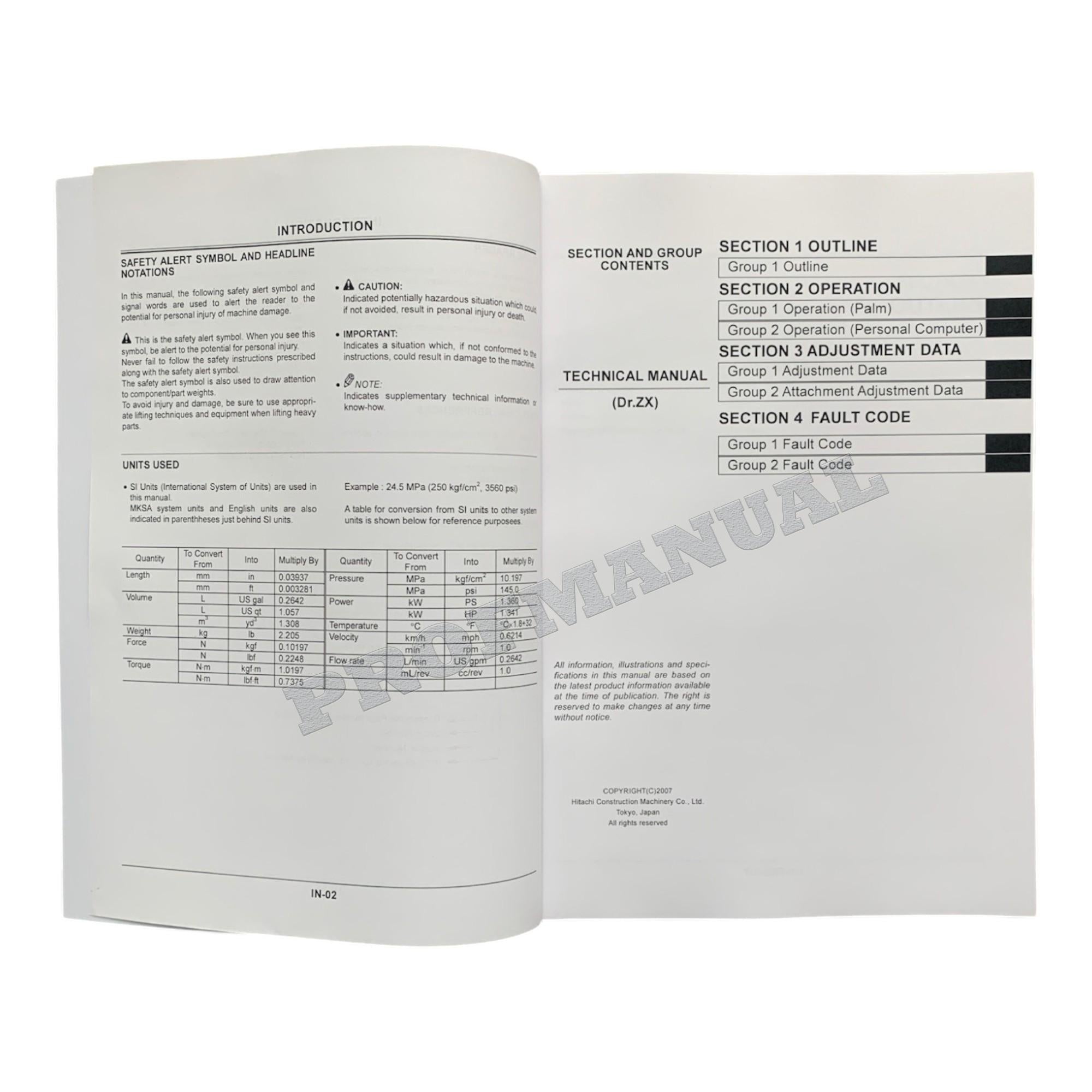 HITACHI Dr. ZX270-3 ZX330-3 ZX450-3 ZX650-3 ZX850-3 Excavator Service Manual