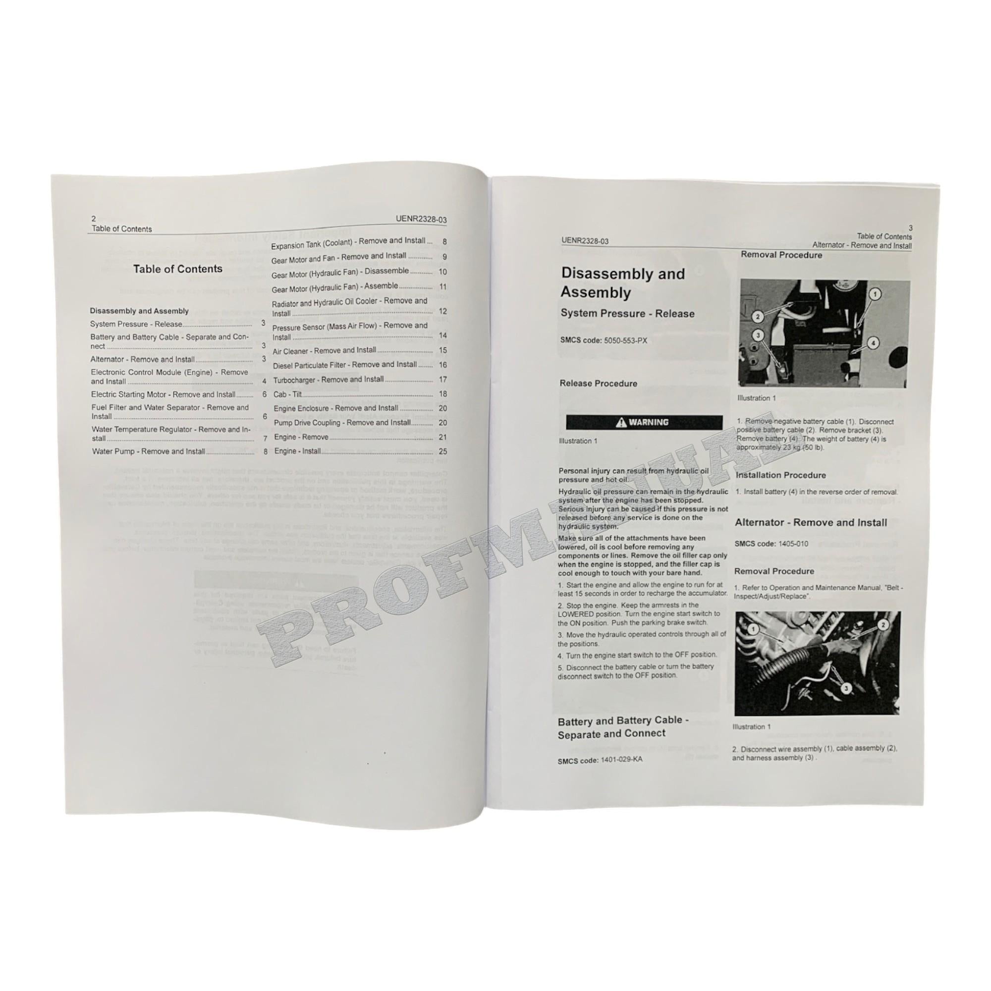 Caterpillar 299D 299D XHP 297D Loader Engine Suppl Service Manual Disassem Assem