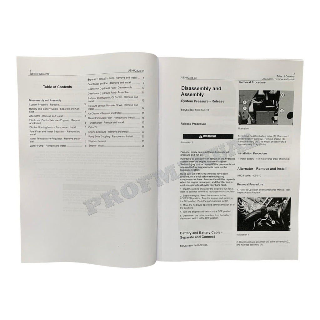 Caterpillar 272D 272D XHP Loader Engine Suppl Service Manual Disassem Assem