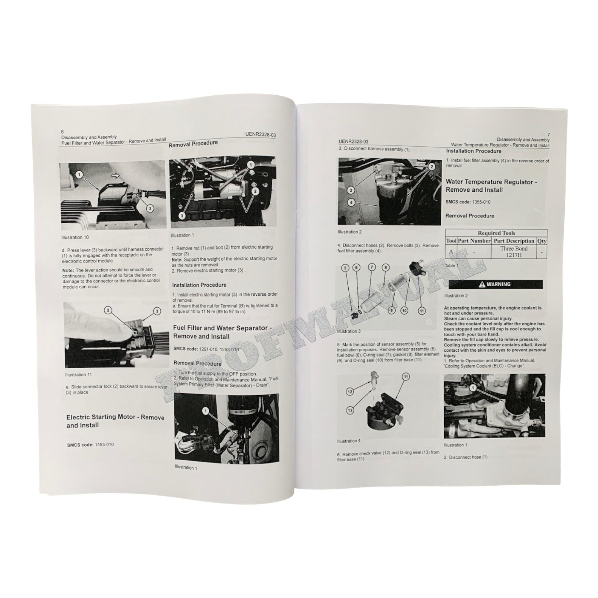 Caterpillar 299D 299D XHP 297D Loader Engine Suppl Service Manual Disassem Assem