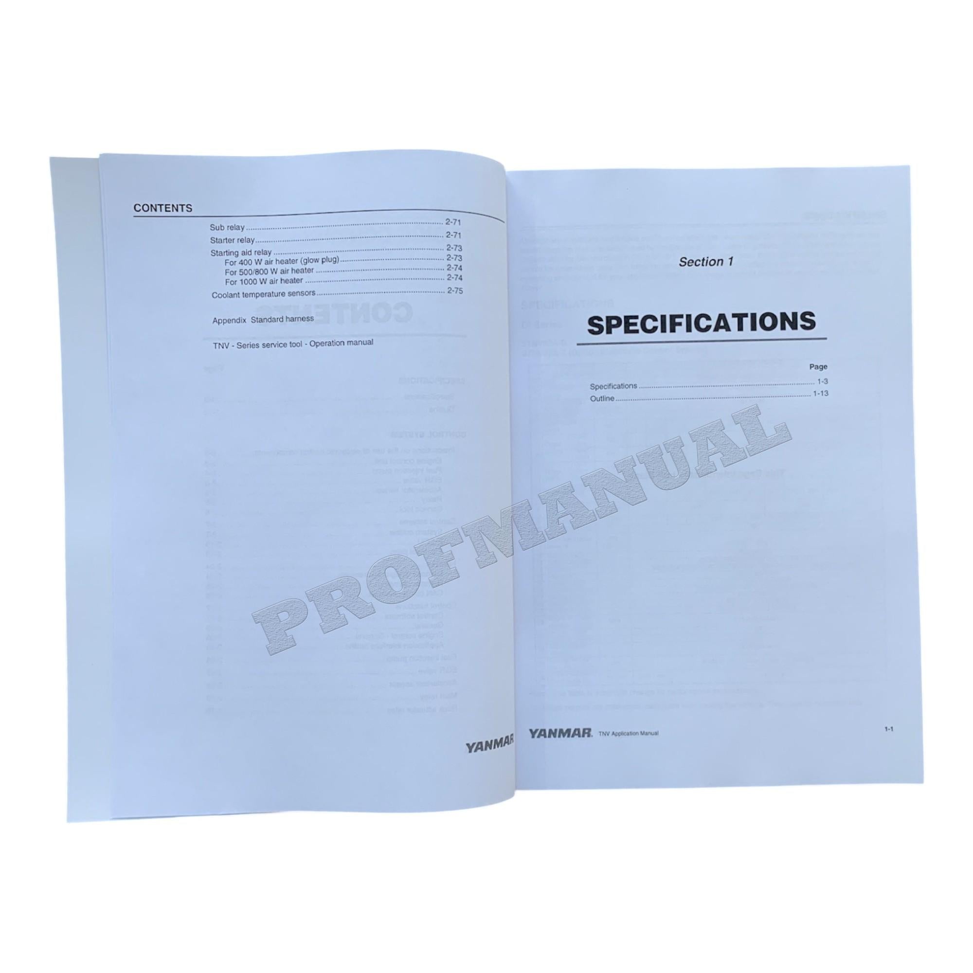 Hyundai YANMAR 3TNV84T-Z 4TNV84T-Z 4TNV98T-Z ENGINE  Electronic Control Manual