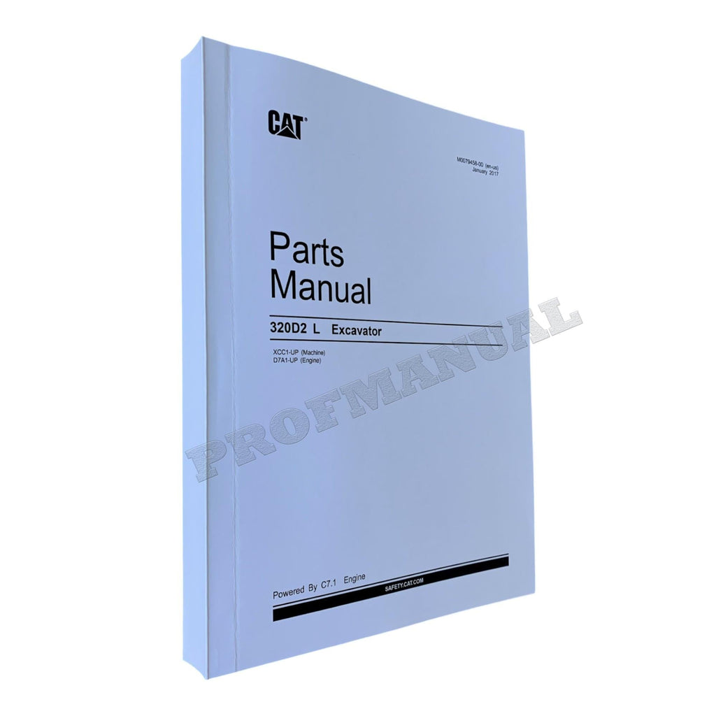 Caterpillar Cat 320D2 L Excavator Parts Catalog Manual