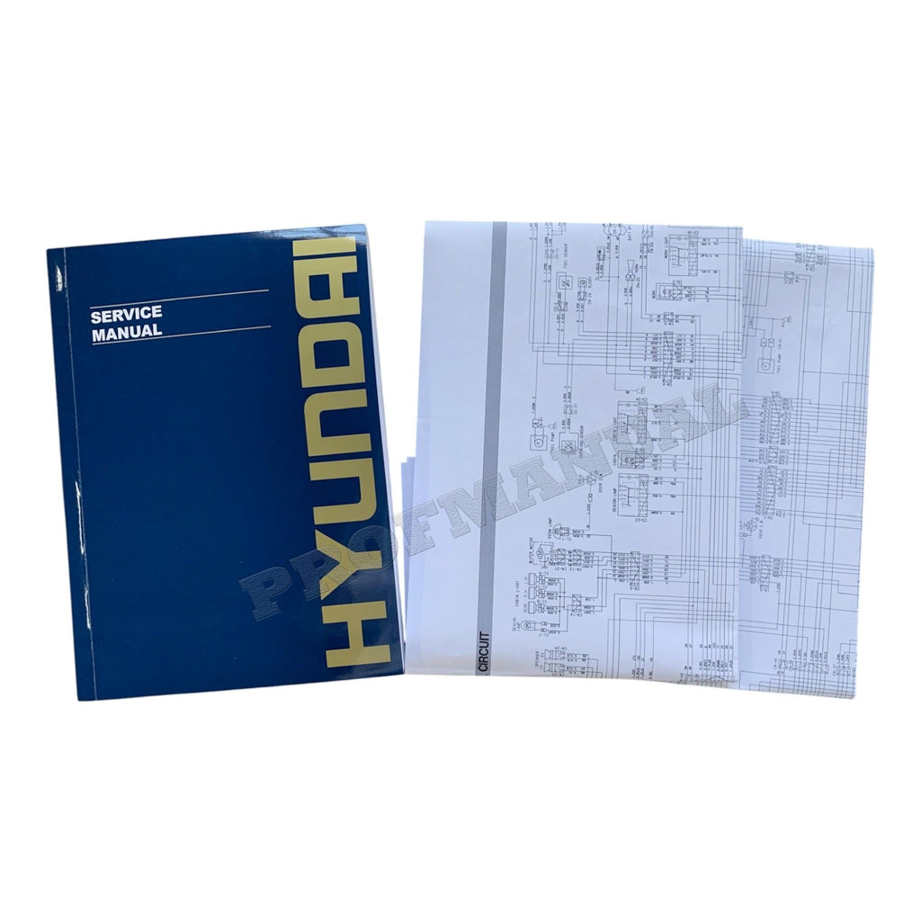 Manual de servicio y reparación de tapa dura de la excavadora sobre cadenas Hyundai R290LC-3