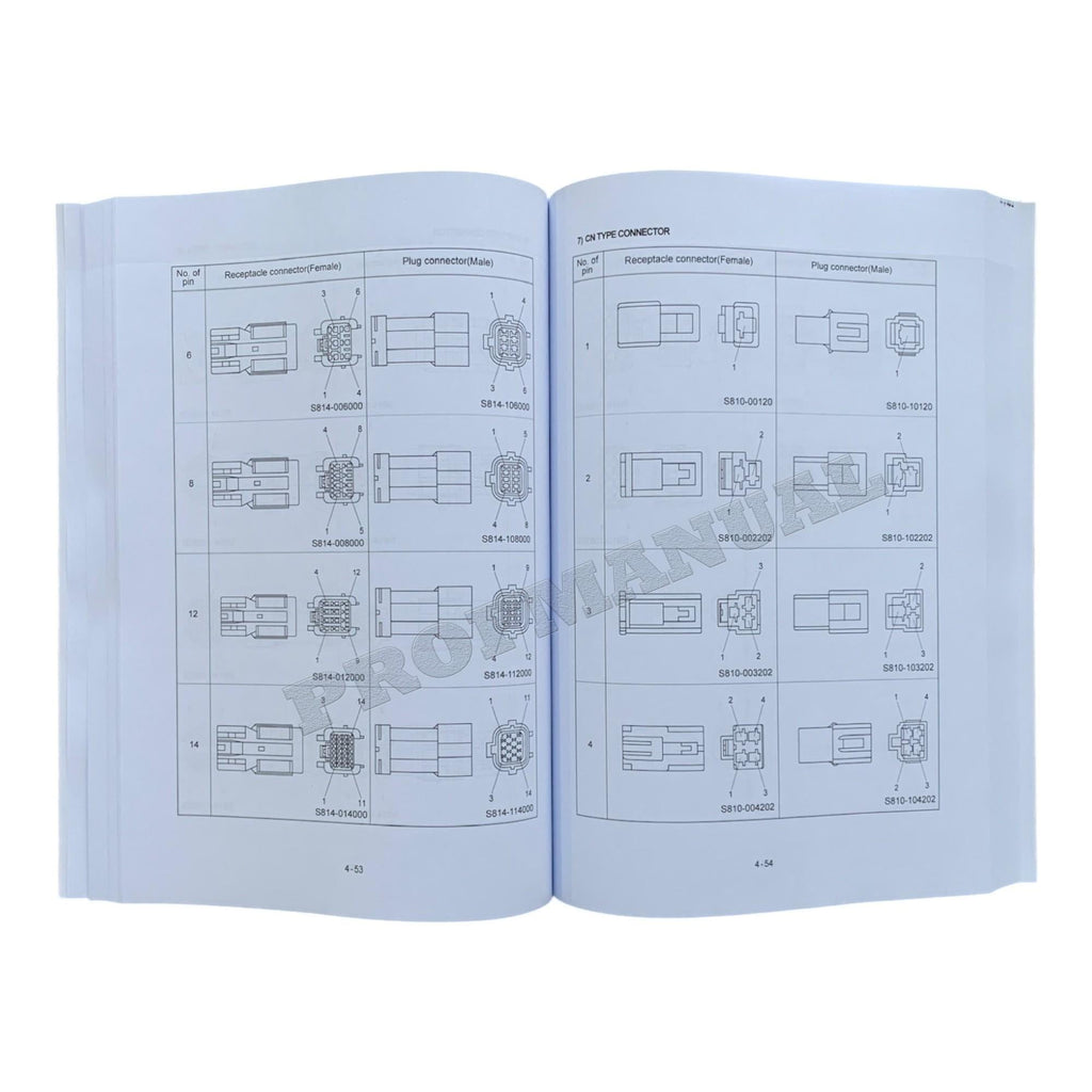Manual de servicio y reparación de tapa dura de la excavadora sobre cadenas Hyundai R290LC-3