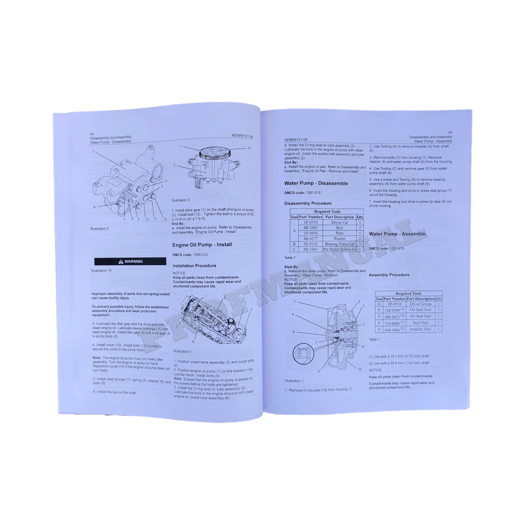 Caterpillar C15 C18 ENGINE D8T Tractor Engine Manual Disassem Assem +Suppl