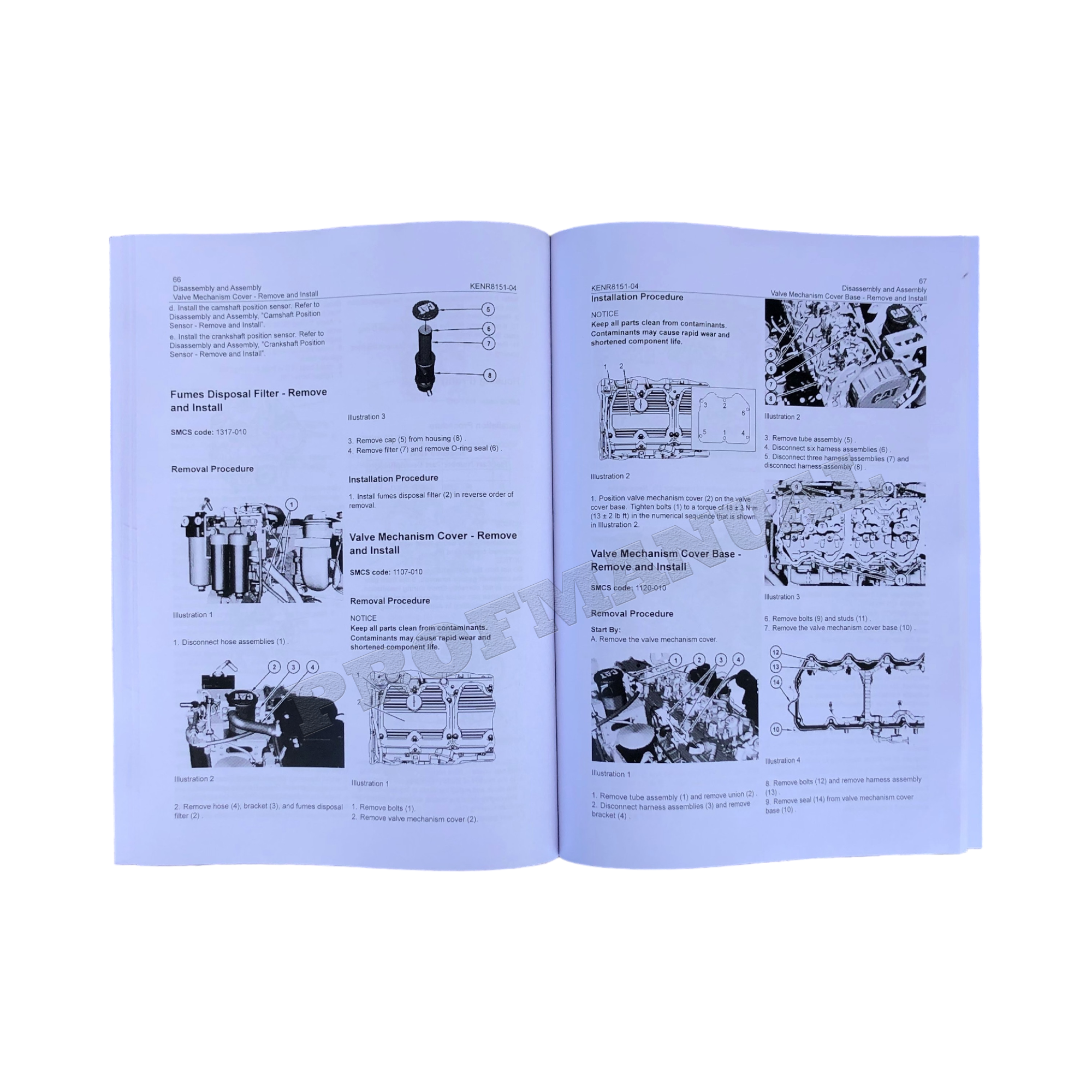 Caterpillar Cat C15 C18 ENGINE Disassembly Assembly Service Manual KENR8151