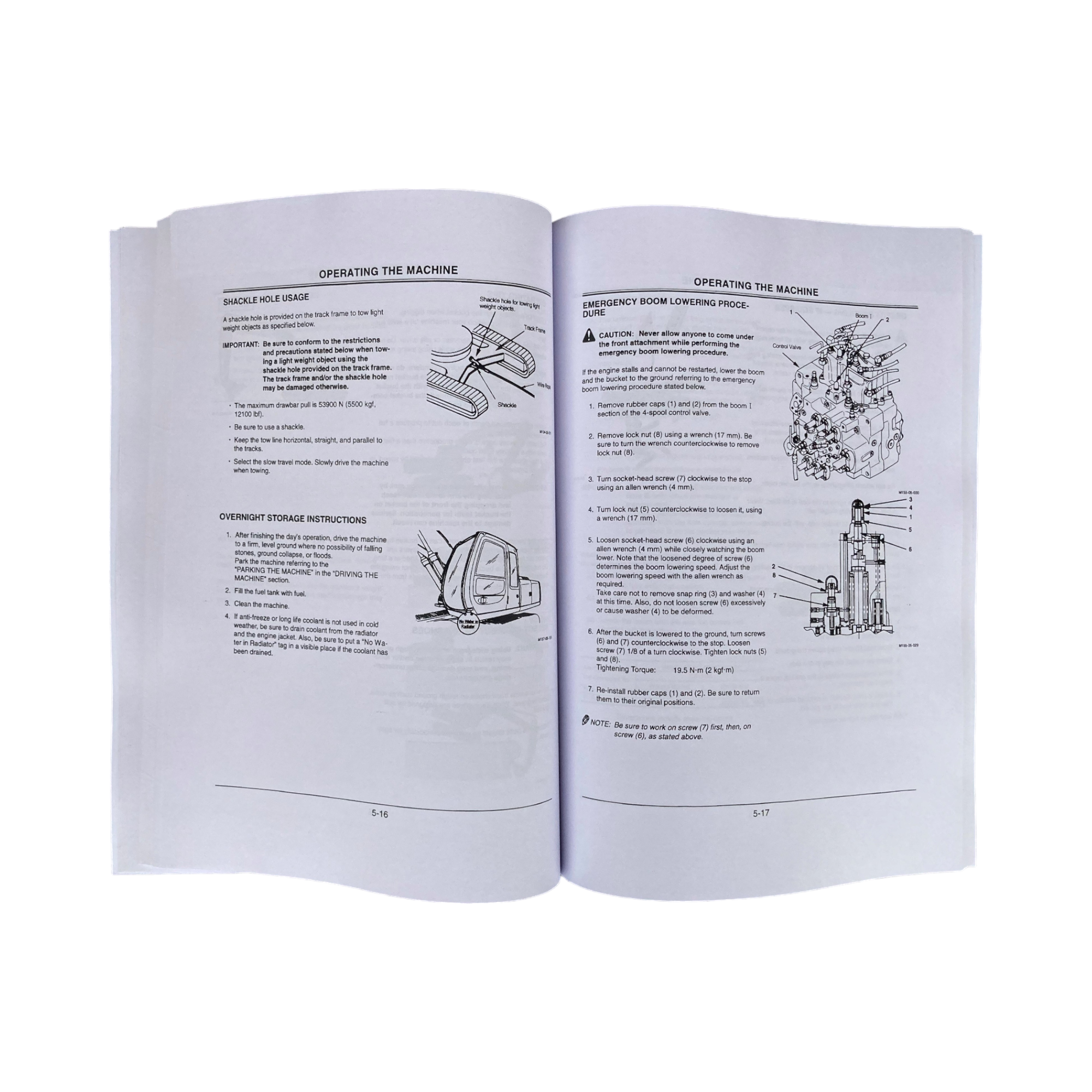 HITACHI EX110M-5 EXCAVATOR OPERATORS MANUAL