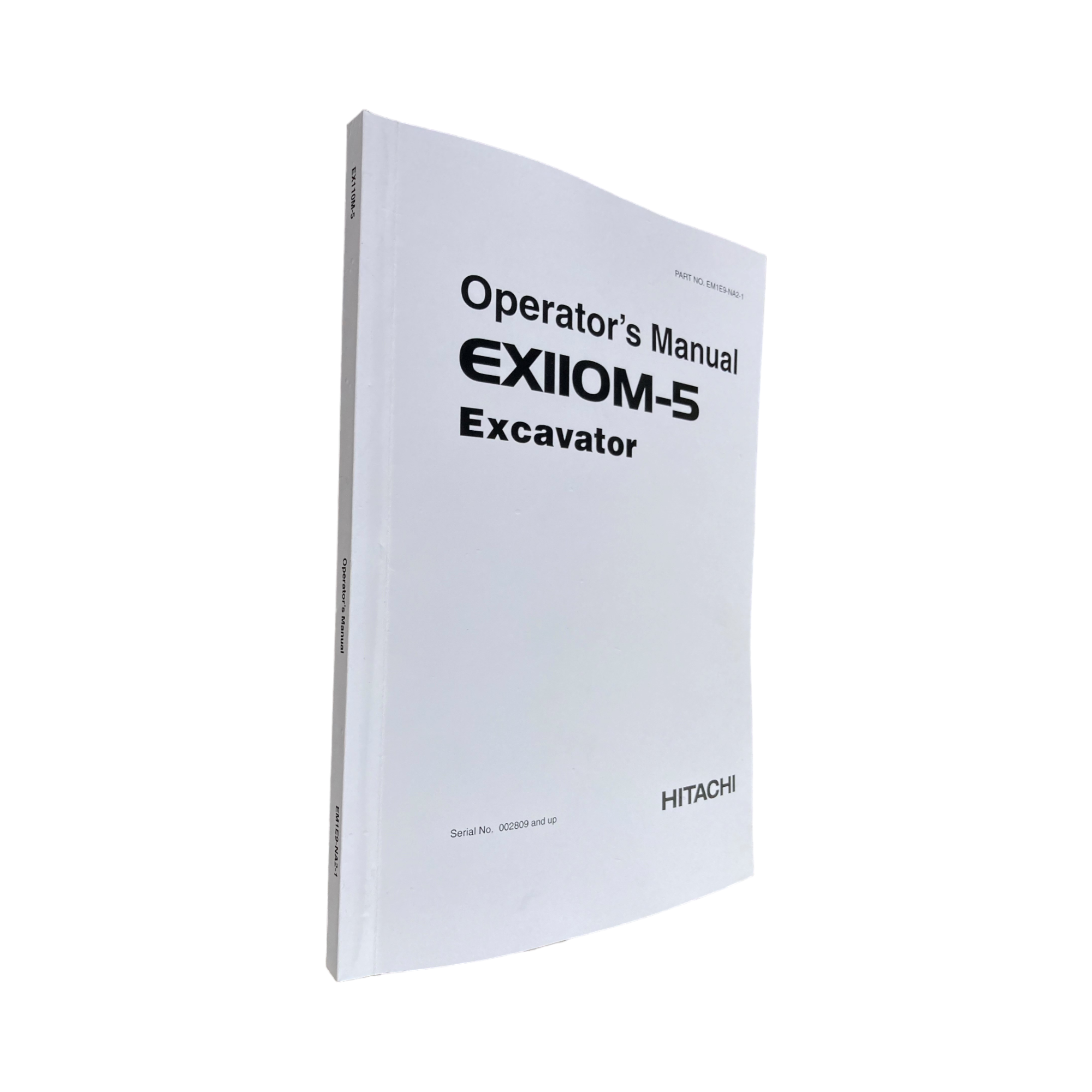 HITACHI EX110M-5 EXCAVATOR OPERATORS MANUAL