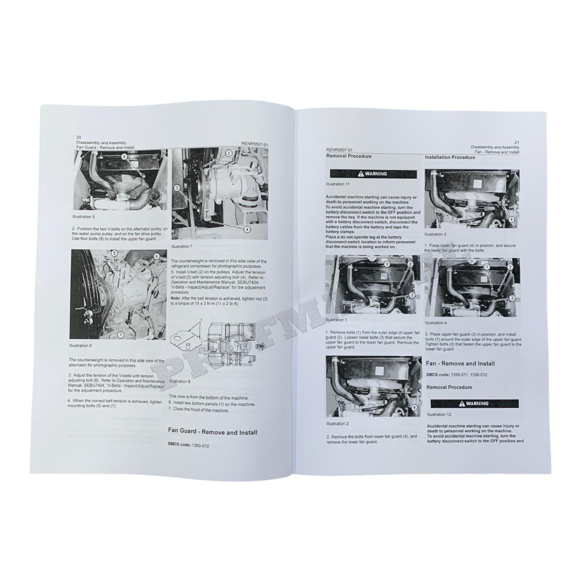 Caterpillar 312C Excavator 3064 Engine Supplement Disassembly Assembly Manual