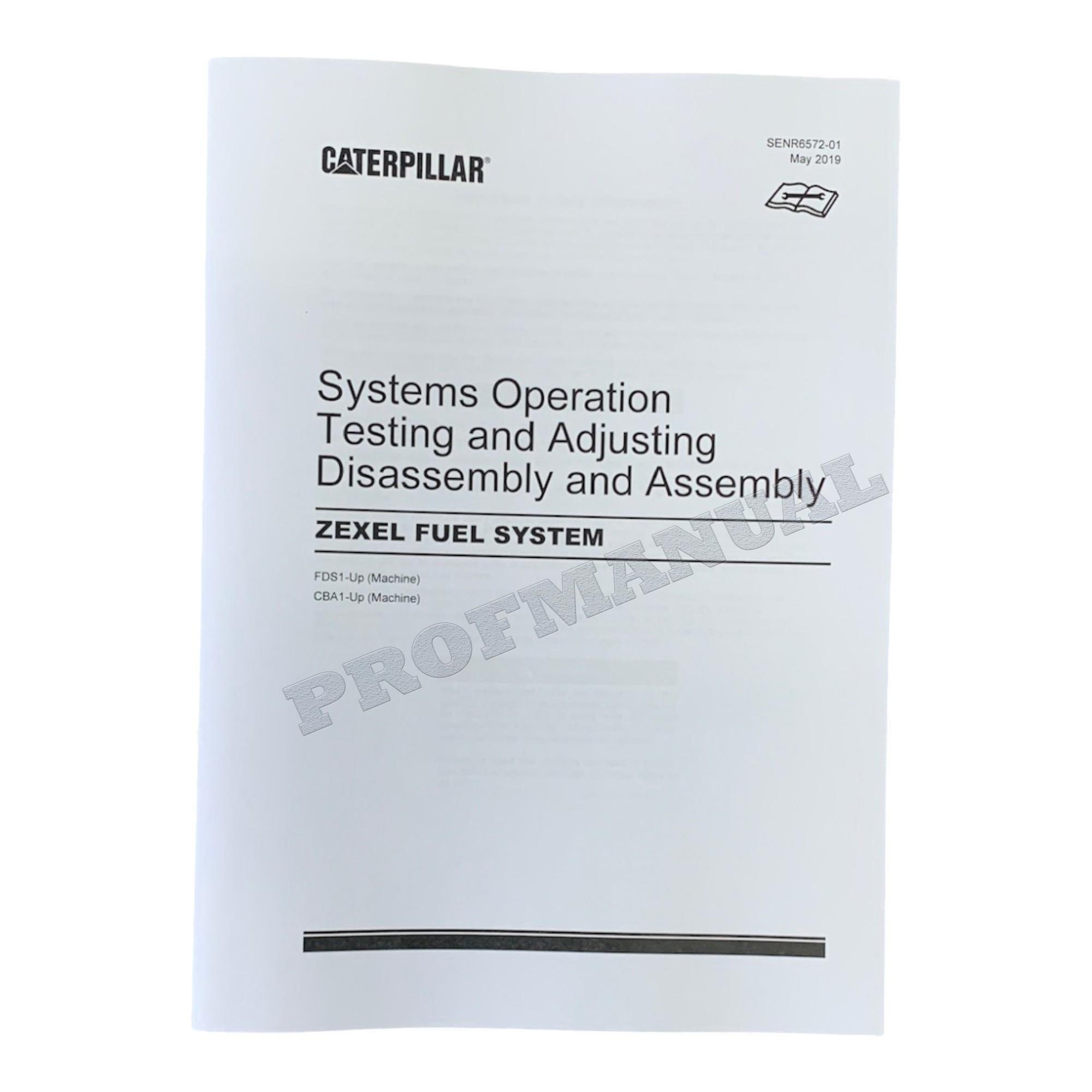 Caterpillar Cat ZEXEL FUEL SYSTEM Disassembly Assembly Manual
