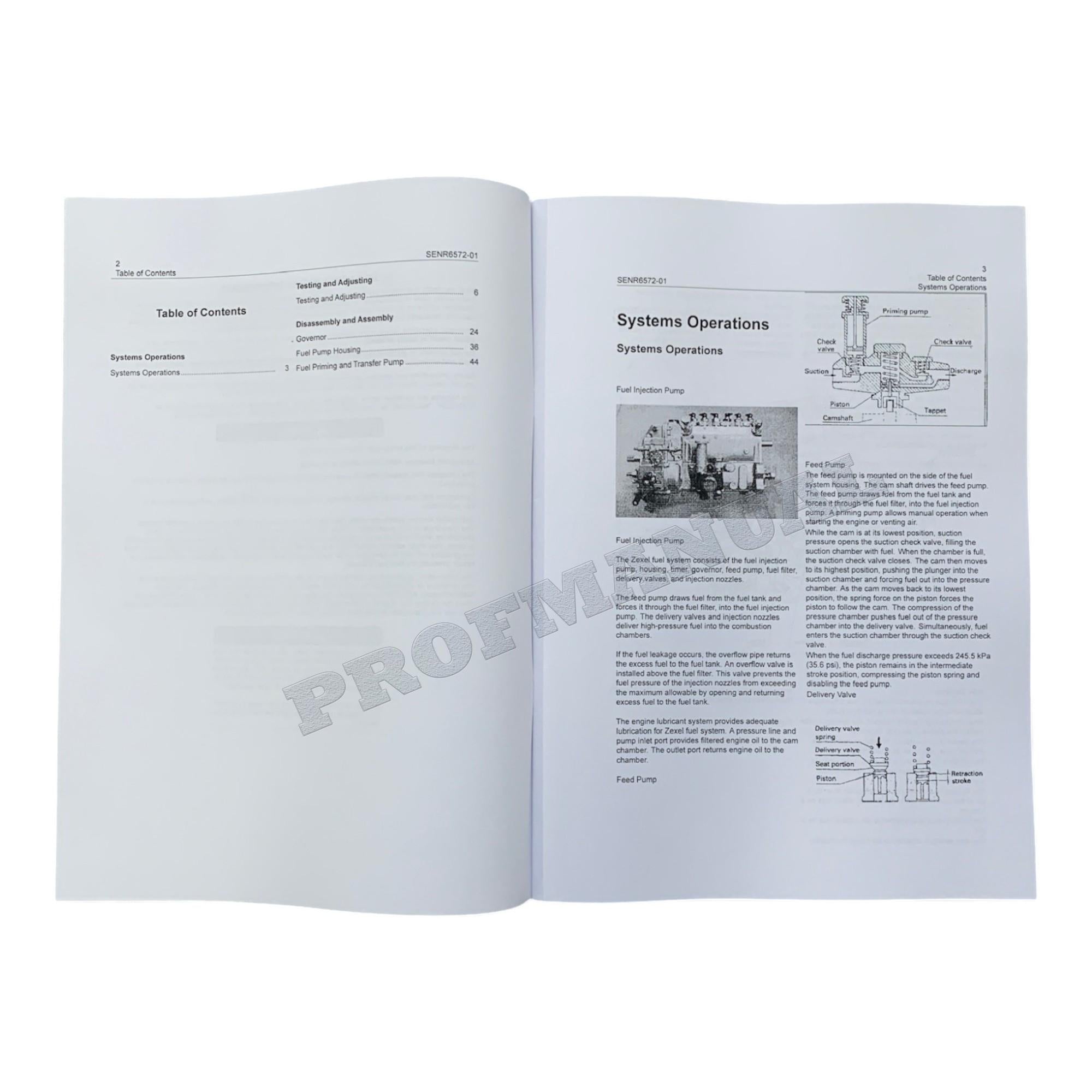 Caterpillar Cat ZEXEL FUEL SYSTEM Disassembly Assembly Manual