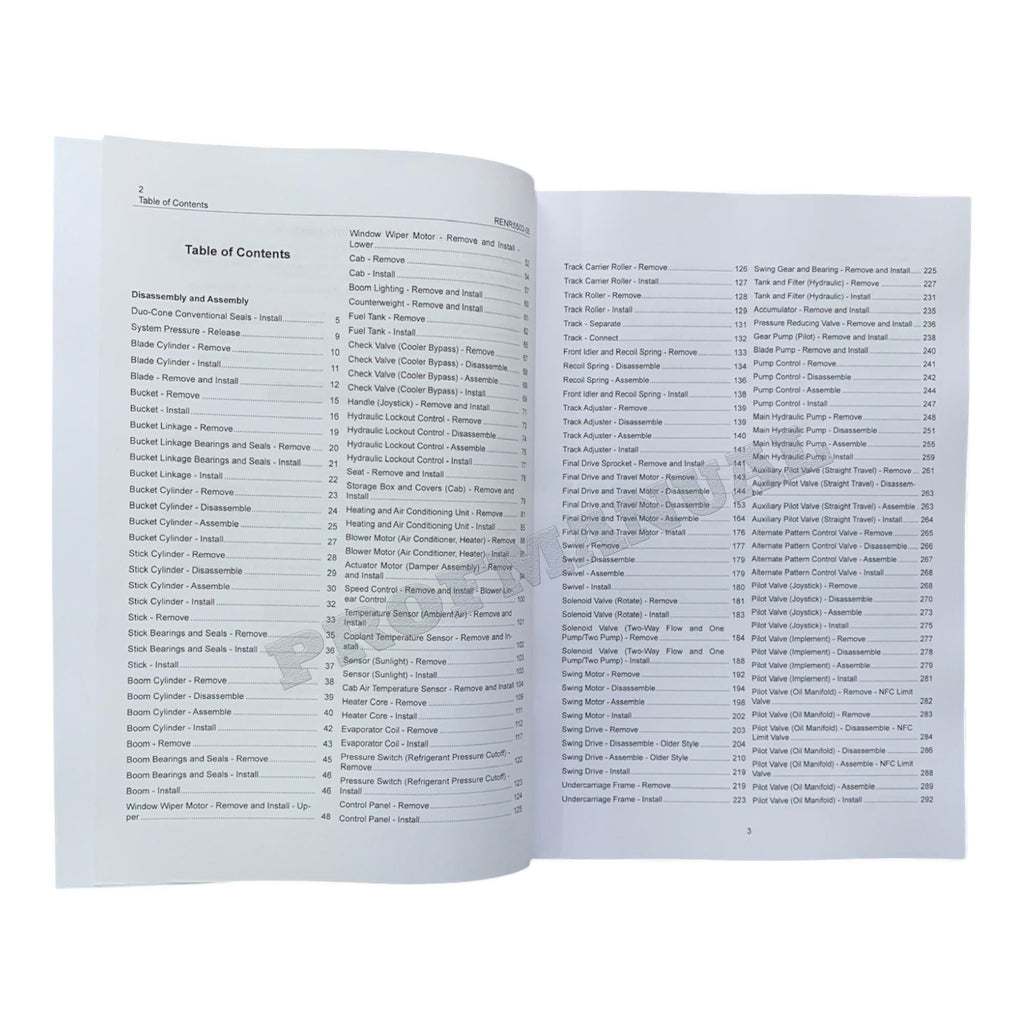 Caterpillar Cat 312C Excavator  Disassembly Assembly Manual