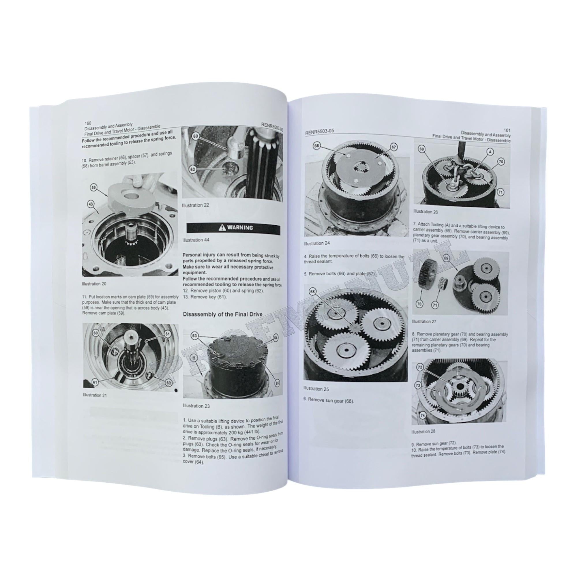 Caterpillar Cat 312C Excavator  Disassembly Assembly Manual