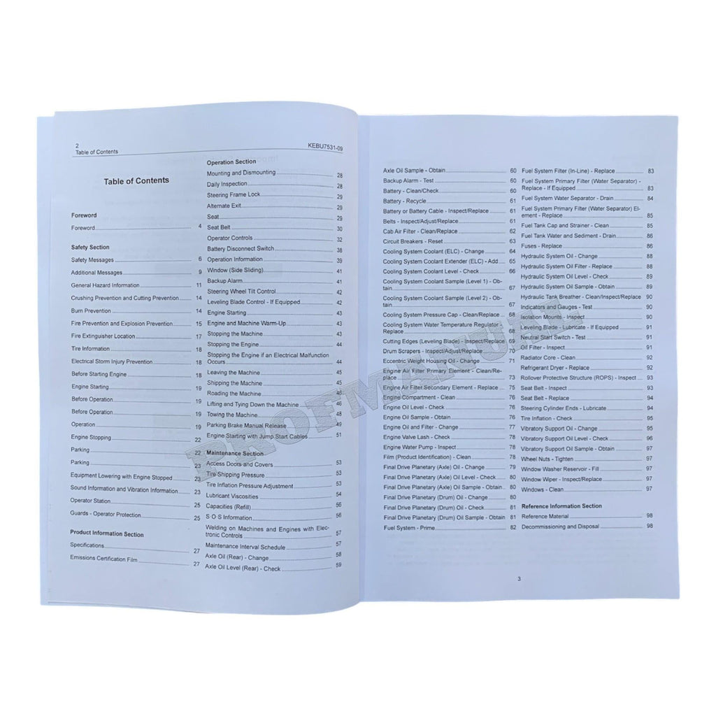 Caterpillar CP 433E CS 423E 433E Paving Compactor Operators Manual KEBU7531