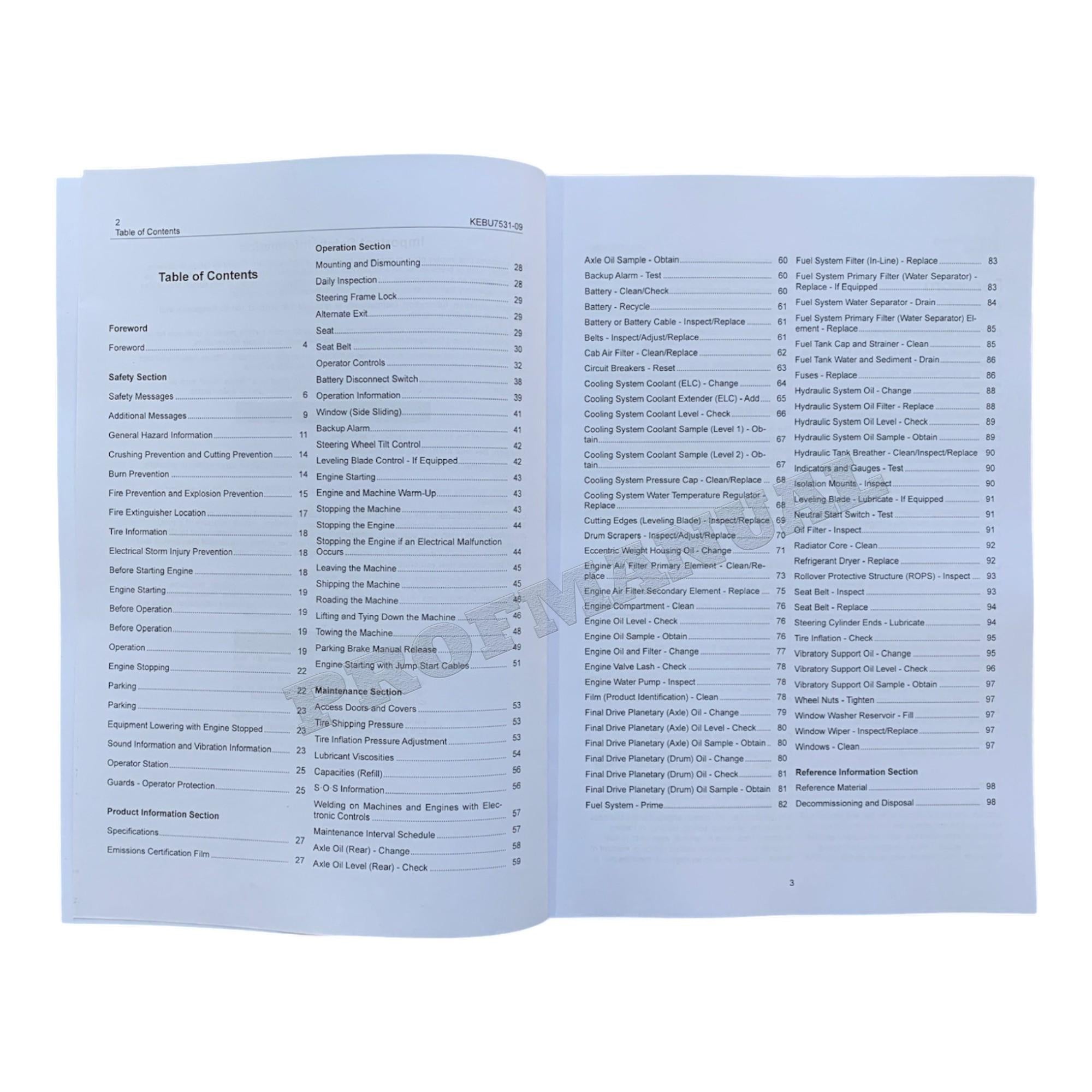 Caterpillar CP 433E CS 423E 433E Paving Compactor Operators Manual KEBU7531