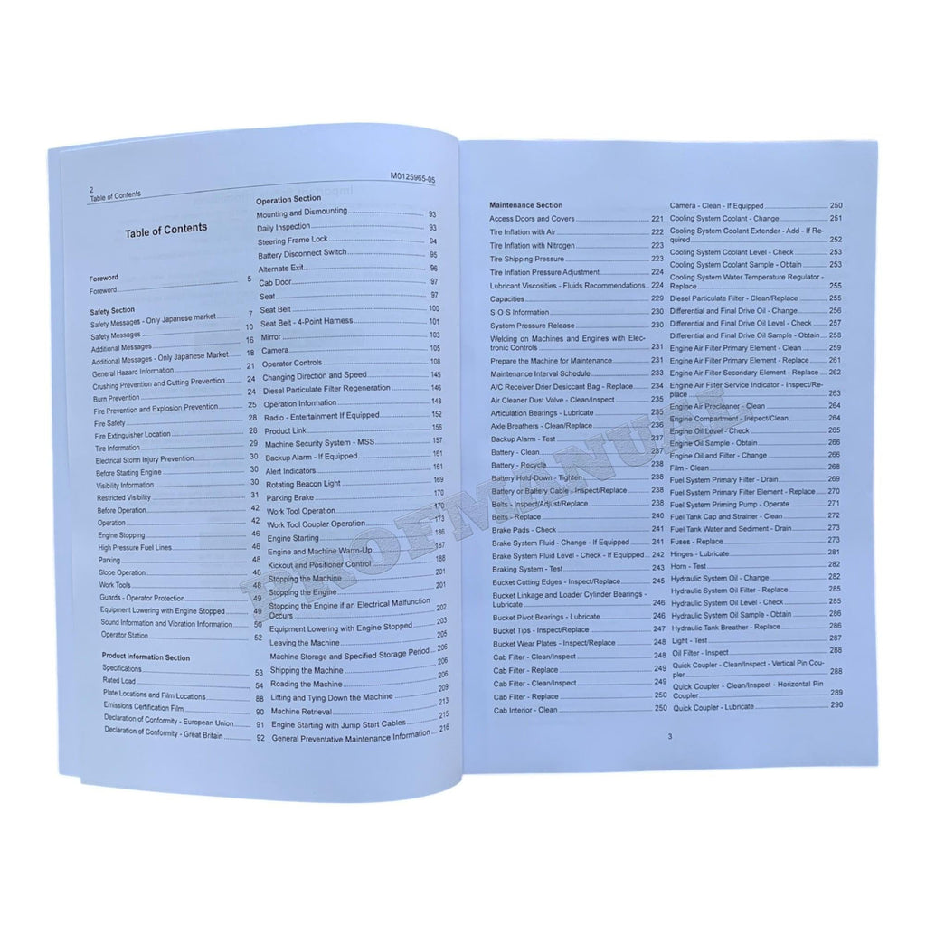 Manual de mantenimiento del operador de cargadoras de ruedas compactas Caterpillar 906 907 908