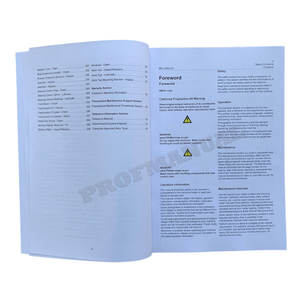 Manual de mantenimiento del operador de cargadoras de ruedas compactas Caterpillar 906 907 908
