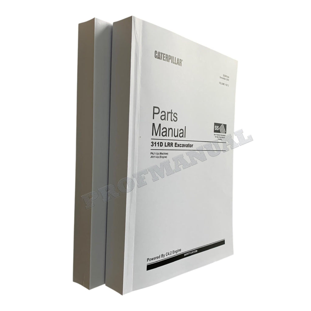 Caterpillar Cat 311D LRR Excavator Parts Catalog Manual ser PNJ1-Up JKH1-Up