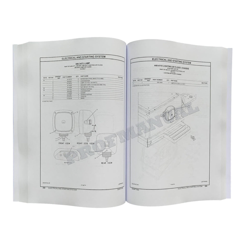 Caterpillar Cat 313F LGC Excavator Parts Catalog Manual ser CNW1-Up GJD1-Up