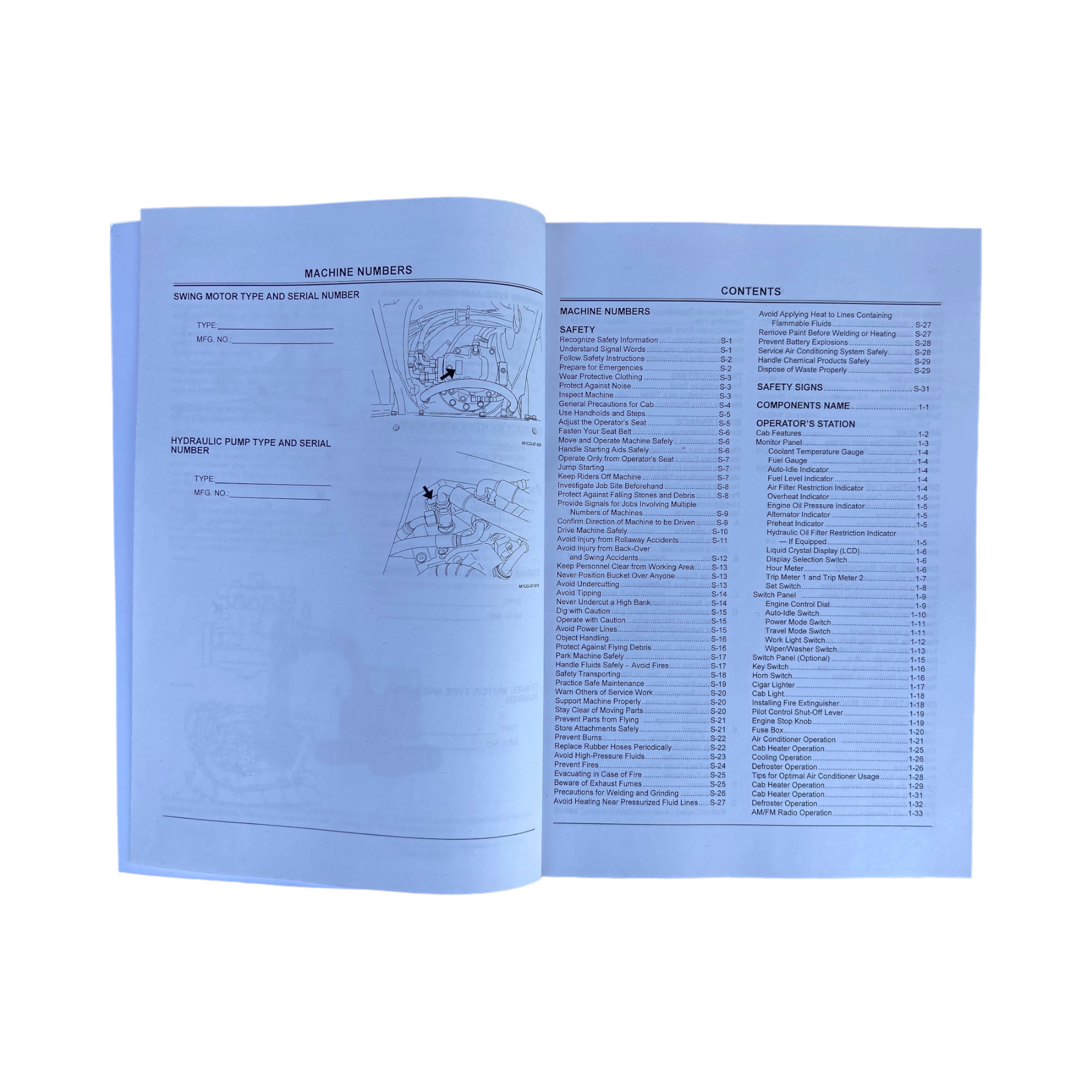 HITACHI ZAXIS ZX 75US EXCAVATOR OPERATORS MANUAL