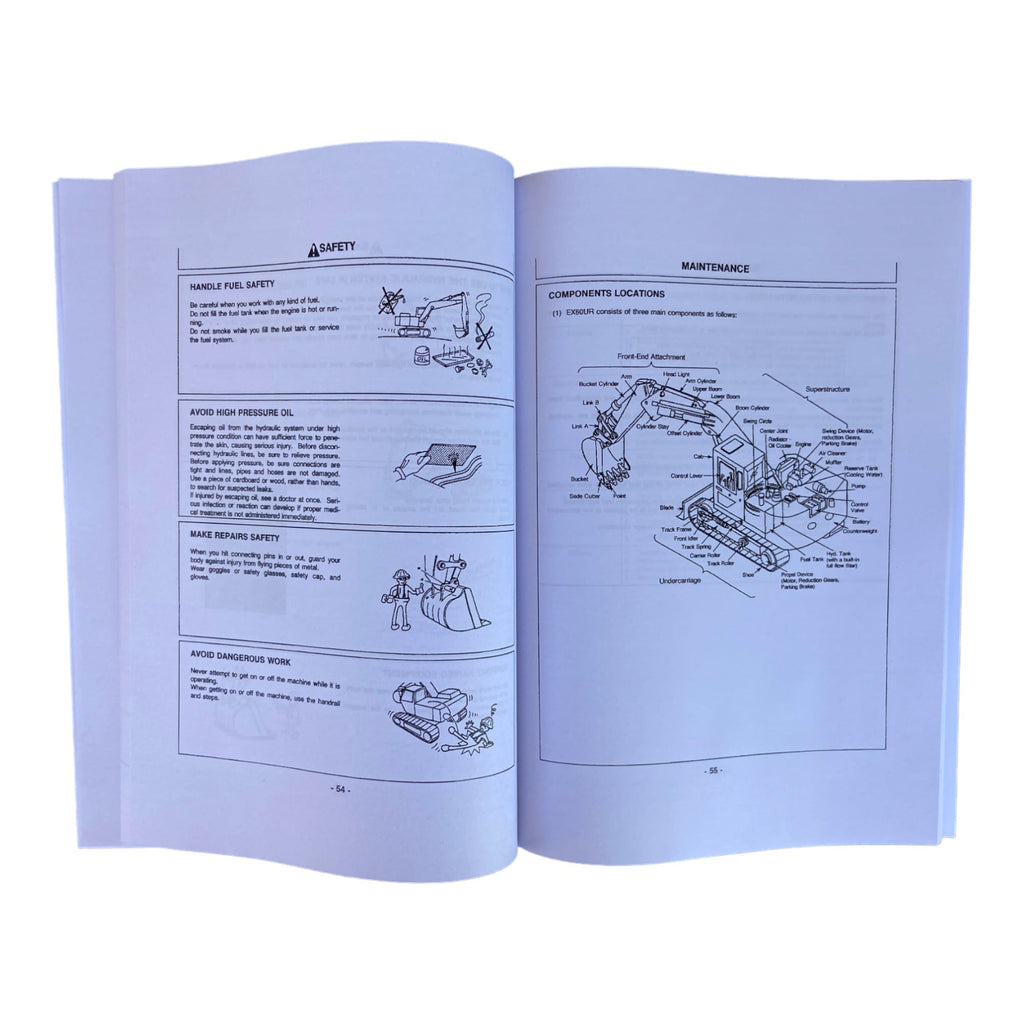 MANUAL DEL OPERADOR DE LA EXCAVADORA HITACHI EX60URG