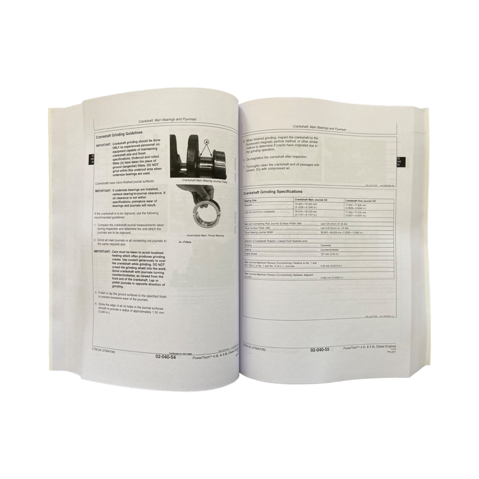 JOHN DEERE 450J ENGINE FUEL SYSTEM REPAIR SERVICE TECHNICAL MANUALS SET 2 BOOKS